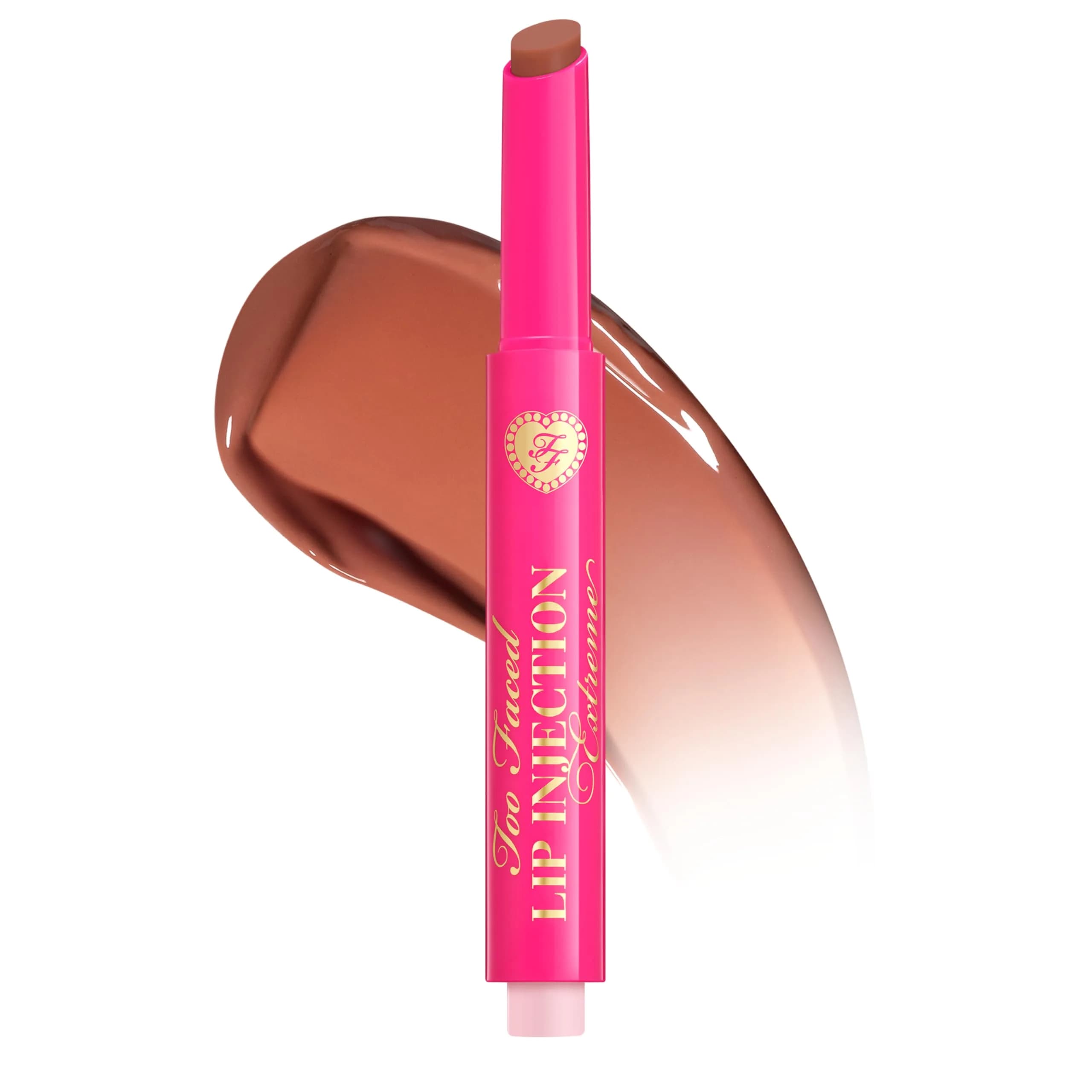 Too Faced Lip Injection Extreme Plumping Clicks Lip Balm 0.05 oz (1.5g) | Hydrating, Buildable Color with Strawberry Scent - main product image