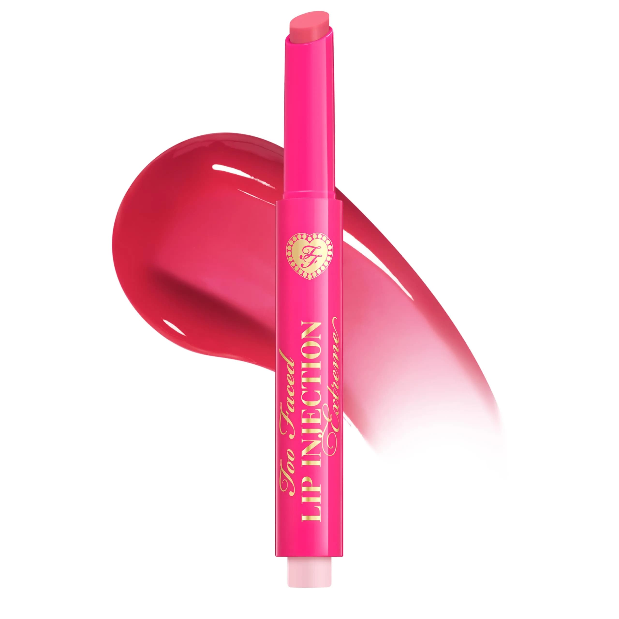 Too Faced Lip Injection Extreme Plumping Clicks 0.05 oz (1.5g) | Hydrating Sheer Pink Lip Plumper Stick - main product image