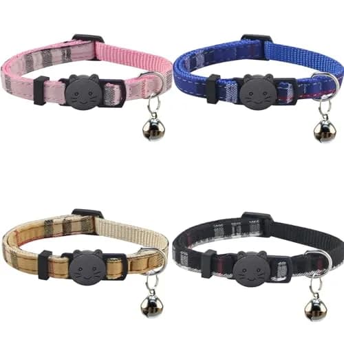Yizepet Cat Collars with Bells, Breakaway Kitten Collar, Cute Kitty Collar, Pet Supplies Accessories | Adjustable Floral Design (70-120 chars)