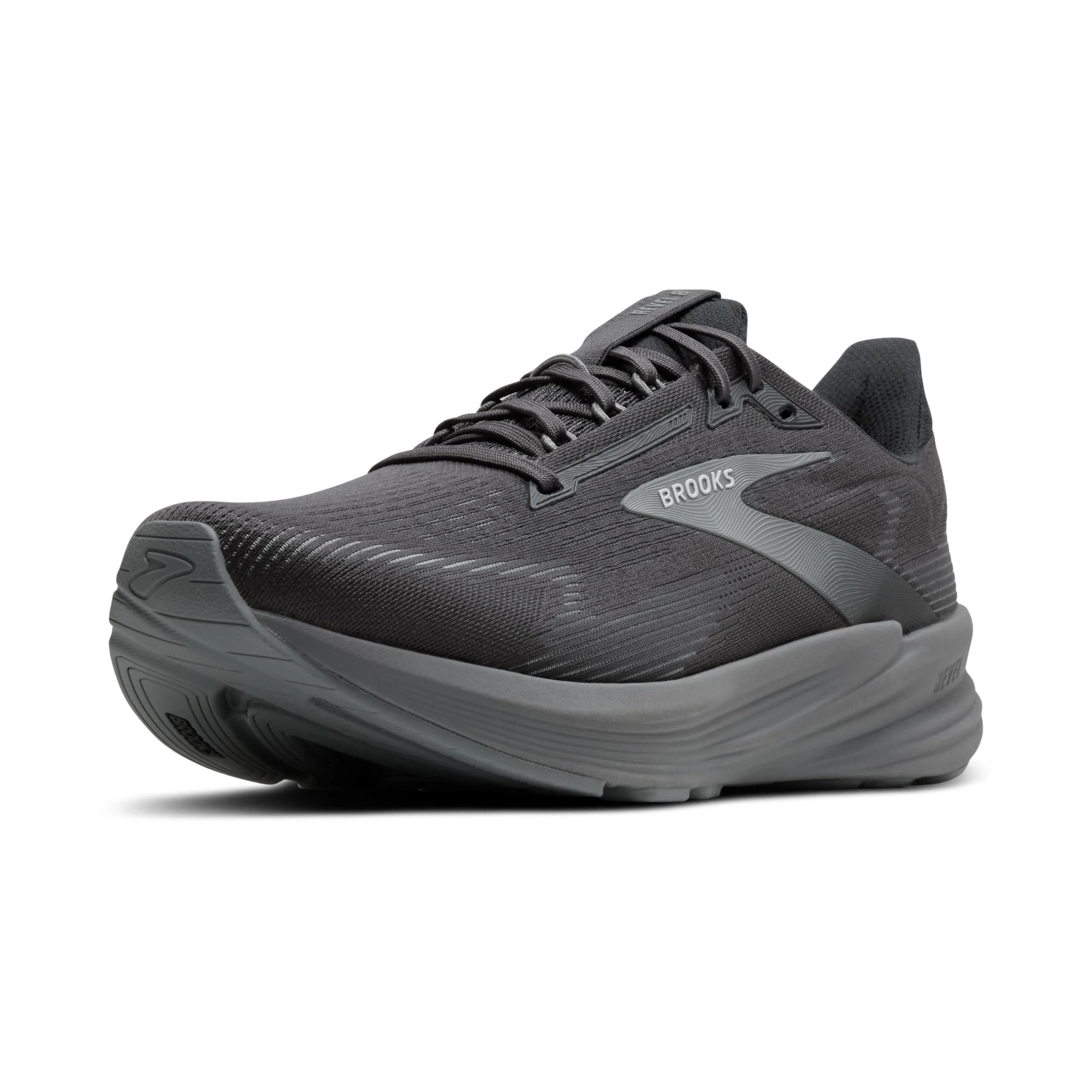 Brooks Revel 8 Neutral Running & Walking Shoe - Primer Grey/Blackened Pearl 10 Wide | Breathable, Cushioned, Versatile