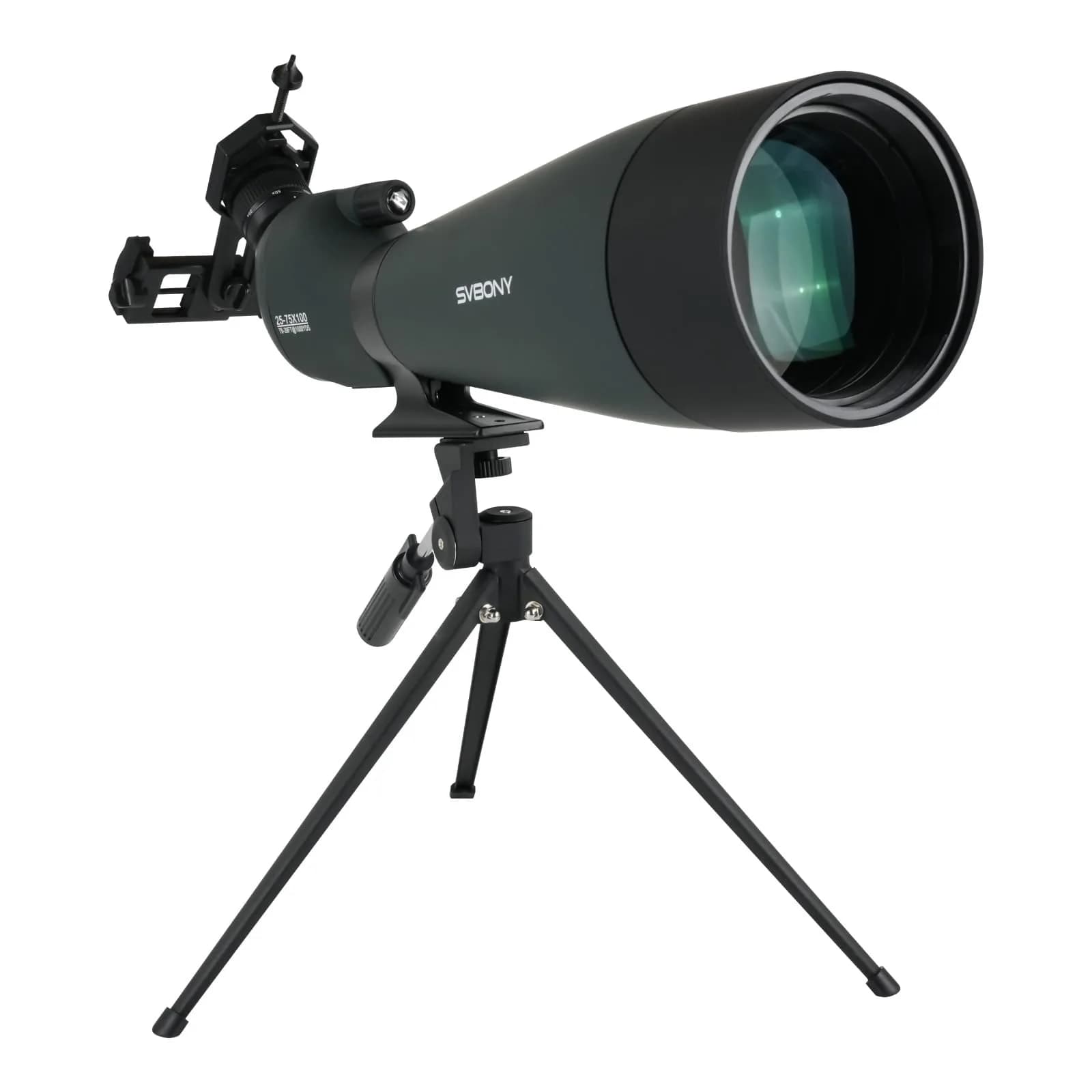 SVBONY SV28 Spotting Scope 25-75x100mm | High Magnification Optics for Target Shooting & Birdwatching - main product image