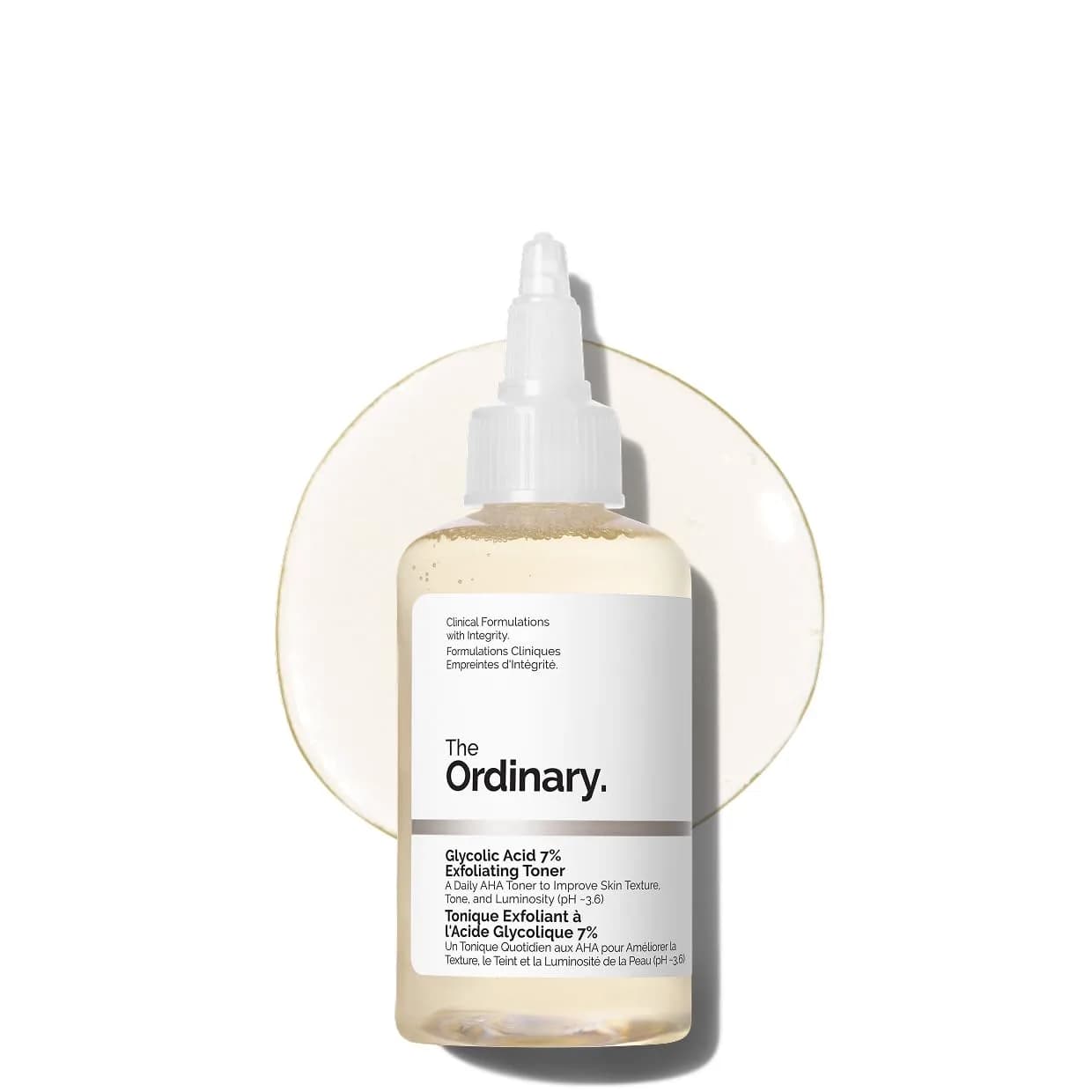 The Ordinary Glycolic Acid 7% Exfoliating Toner 100ml (3.4 Fl Oz) | Brightens & Smooths Skin Tone - main product image