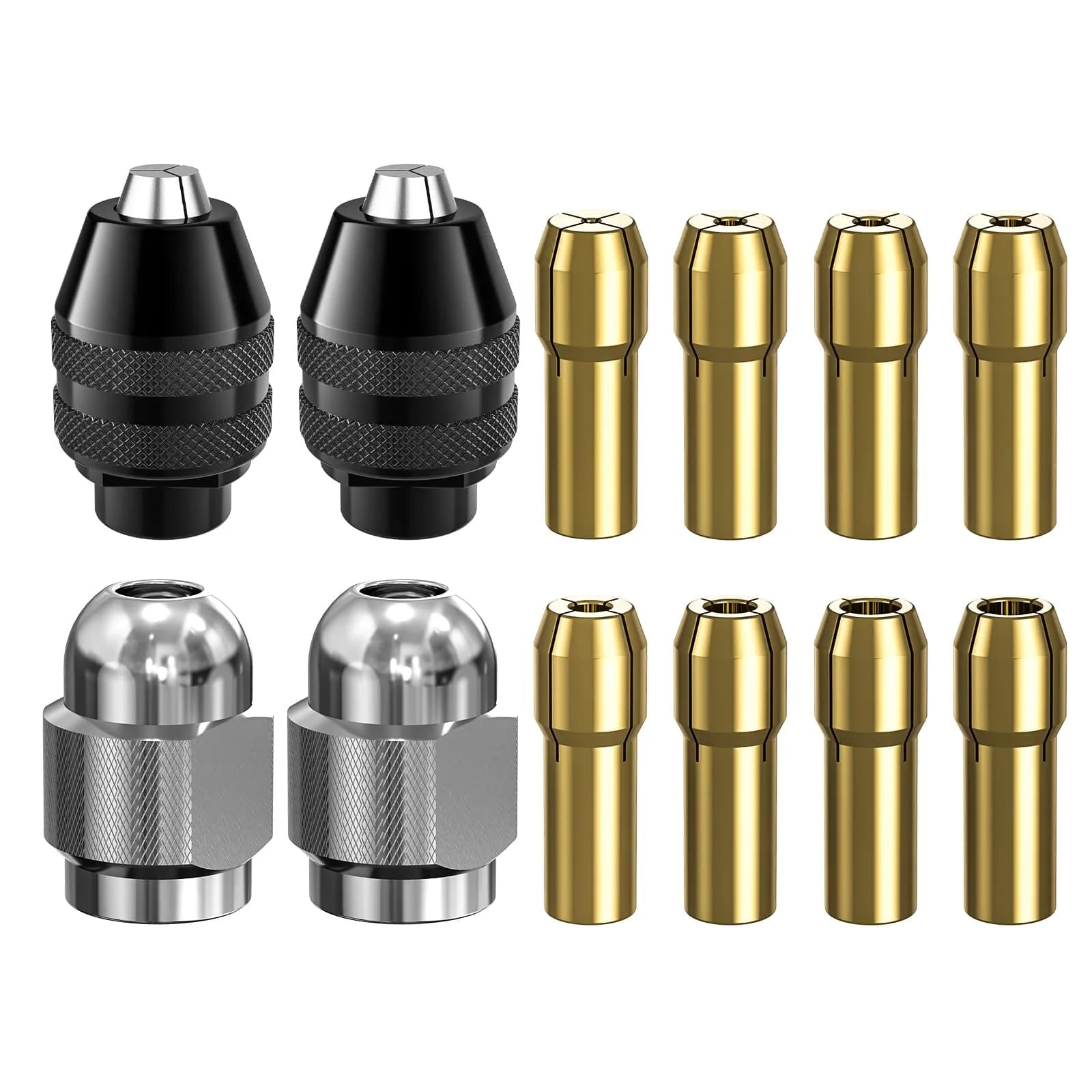 Mellbree Drill Chuck Collet Set 12PCS 1/32" to 1/8" | Universal Power Tool Accessory