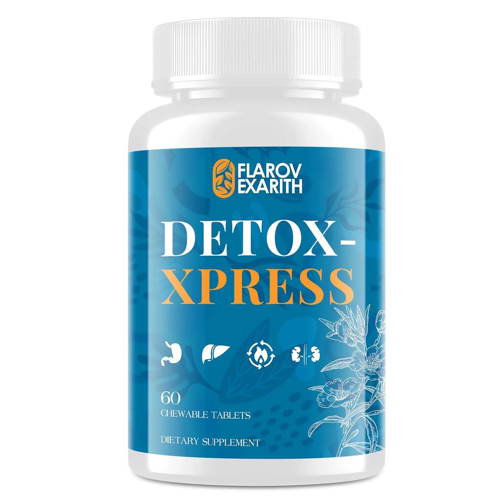 Flarovexarith Canna Cleanse 7-Day Detox Tablets | Liver & Kidney Support, 60 Count - main product image