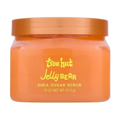 Tree Hut Jelly Bear Shea Sugar Body Scrub, Exfoliating & Hydrating Sugar Scrub with Shea Butter & Essential Oils, Smooth Skin, Body Exfoliator For All Skin Types, Self Care Gifts for Women, Vegan, 510g (18 Oz) - main product image