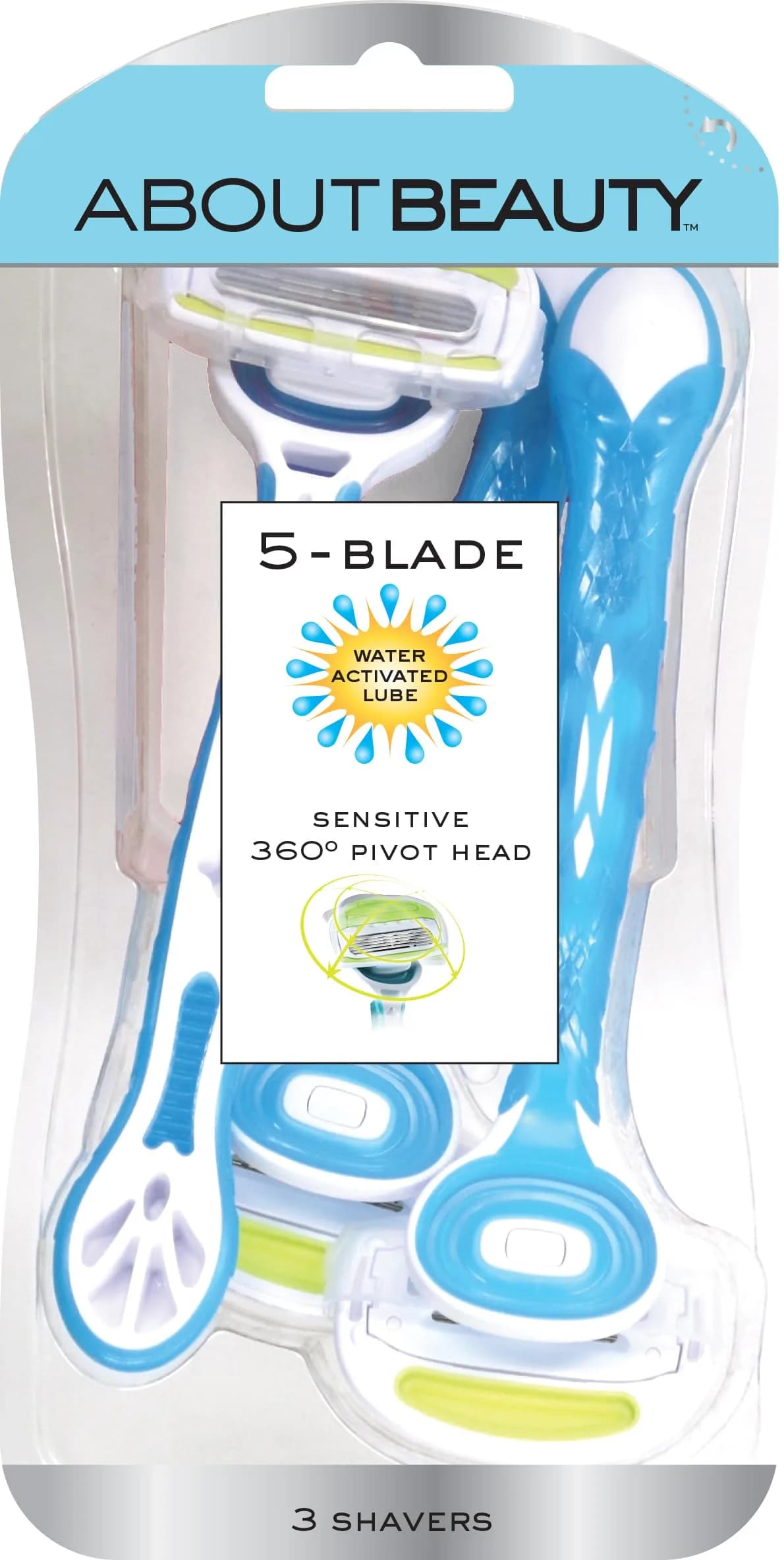 Kai Beauty About Water Activated 5 Blade Disposable Razors | Gentle, Smooth & Suitable for Sensitive Skin
