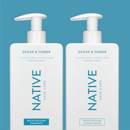 Native Ocean & Timber Shampoo and Conditioner Set, 245ml (8.25 fl oz) each | Strengthens Hair Against Damage - main product image
