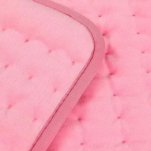 Deepsoon Pink Electric Heating Pad 33x17 Inch | Soft Flannel Cover, 6 Heat Settings, Auto Shut-Off - main product image