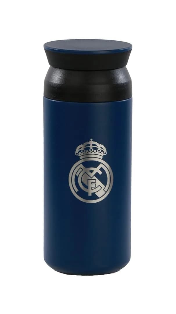 SAFTA Real Madrid 3rd Team Thermos 350ml | Double Insulated Stainless Steel, 12h Hot & 24h Cold