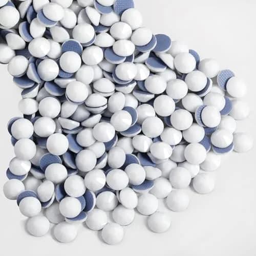 BEADSLAND Hotfix Rhinestones SS8 Chalk White 2880pcs | Glass Craft Embellishments for DIY - main product image