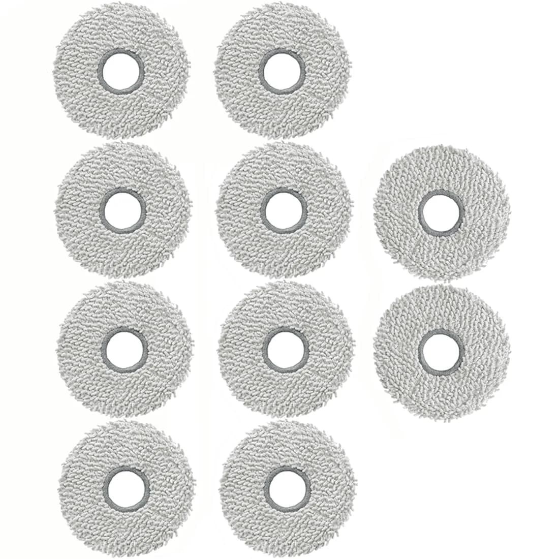 Electropan 10pcs Replacement Mop Pads for Ecovacs Deebot X5 Pro Omni | Washable & Reusable Microfiber Cleaning Cloths - main product image