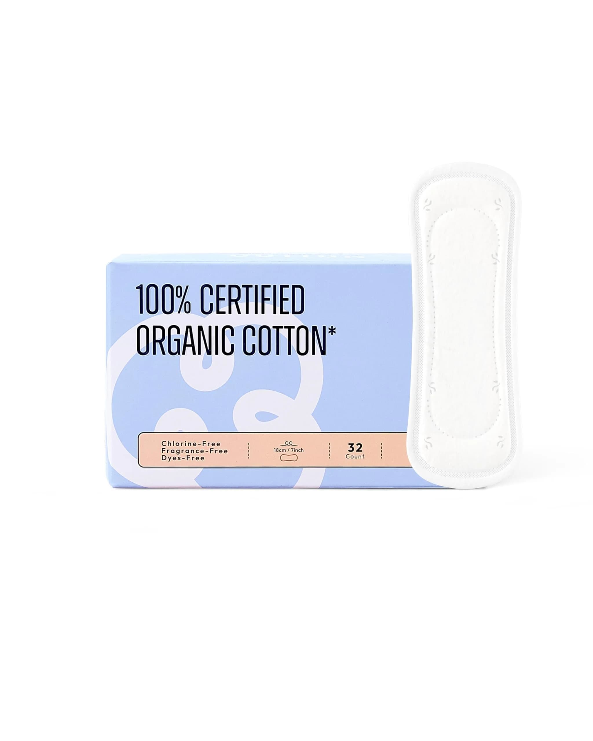 RPE Life Organic 32 count | GOTS Certified Organic Cotton Panty Liners for Women