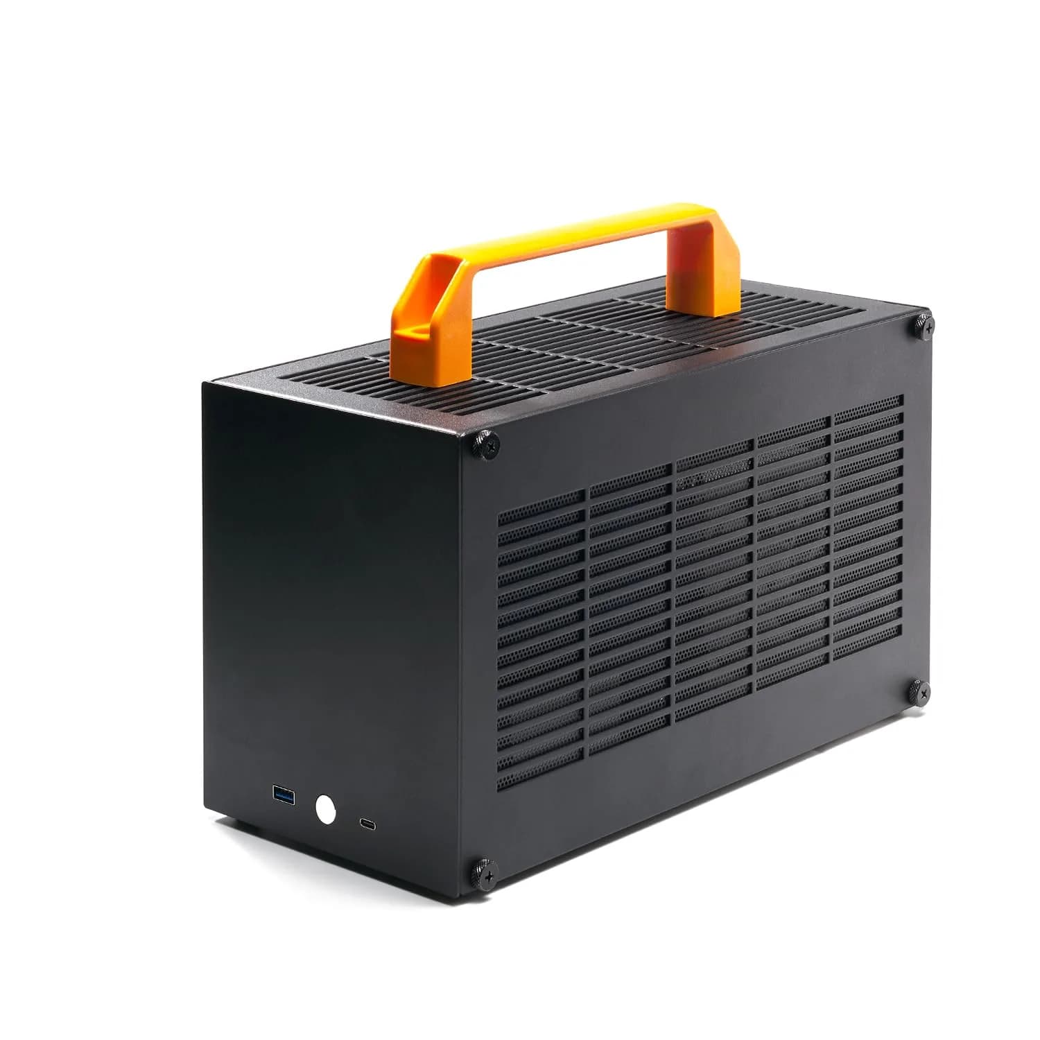 SGPC K49BL 8.3L Mini ITX Case, Portable SFF Chassis, Black Standard Edition | Compact Gaming & Workstation Build