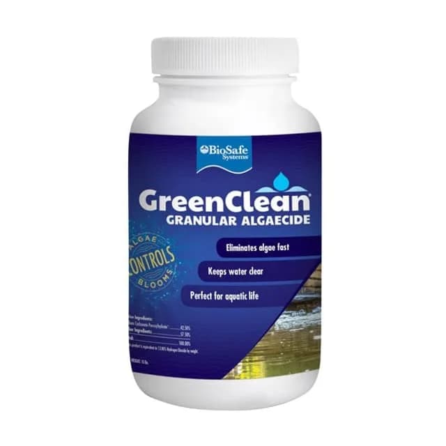 BioSafe Systems GreenClean Granular Algaecide 2.5 lbs | Fast-Acting, Eco-Friendly Water Treatment