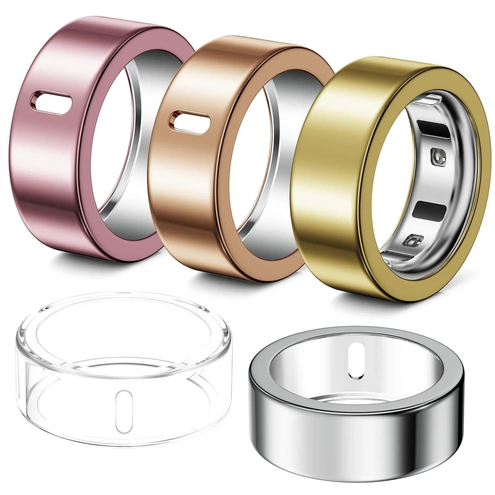 Hexasider Ring Cover Size 11 | Ultra-Thin TPU Protector Compatible with Oura Ring 4/3 - main product image