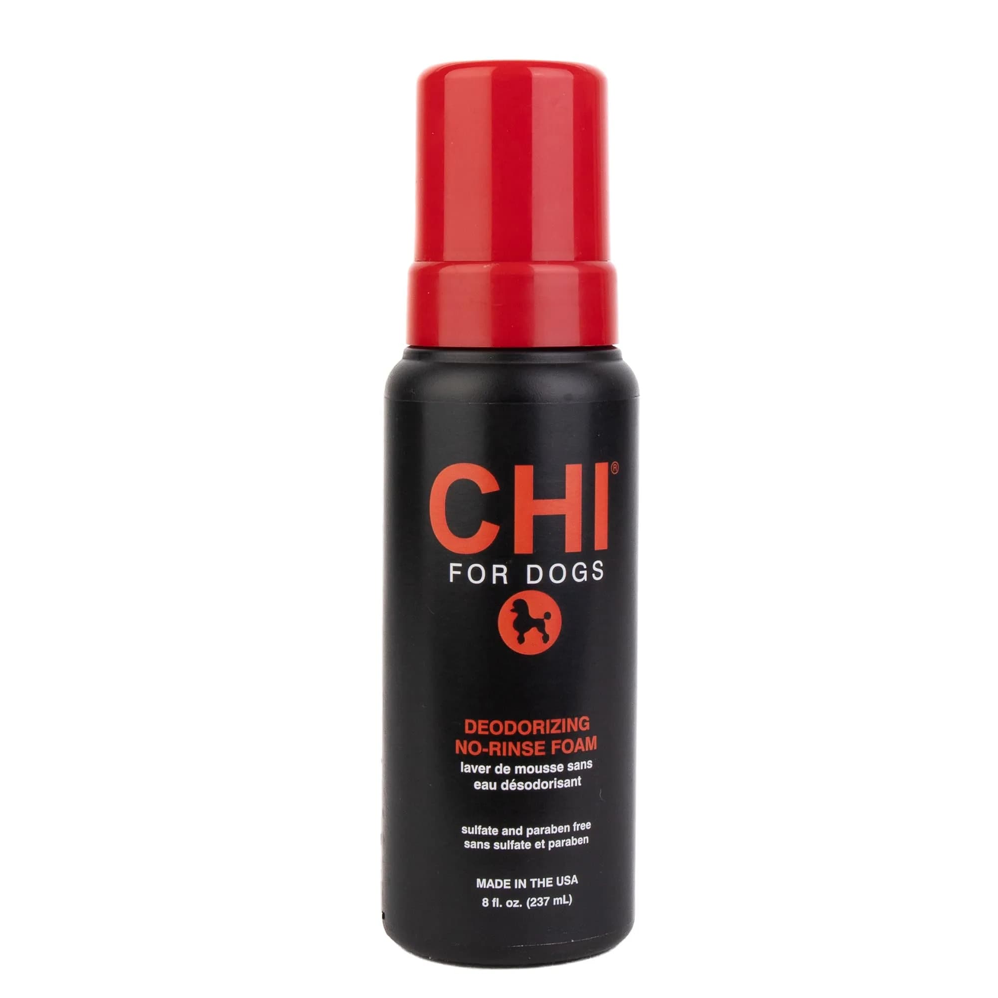 CHI for Dogs Deodorizing Waterless Foam Wash 8 Oz | No-Rinse, pH Balanced, Made in USA - main product image