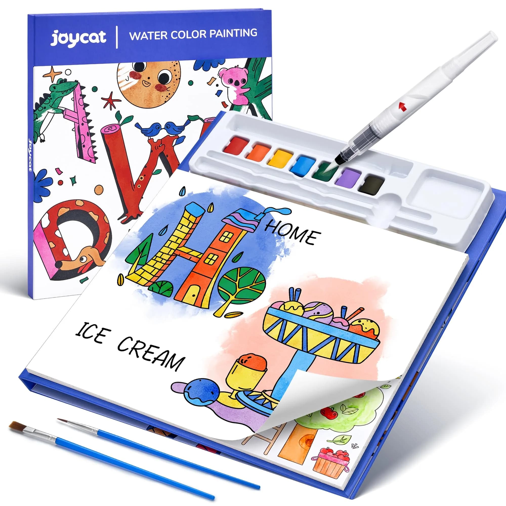 JoyCat Paint with Water Coloring Books for Toddlers, Watercolor Painting Sets for Kids Ages 3-5 4-8, Arts and Crafts Drawing Activities Toy Birthday Gift for Boys Girls - main product image