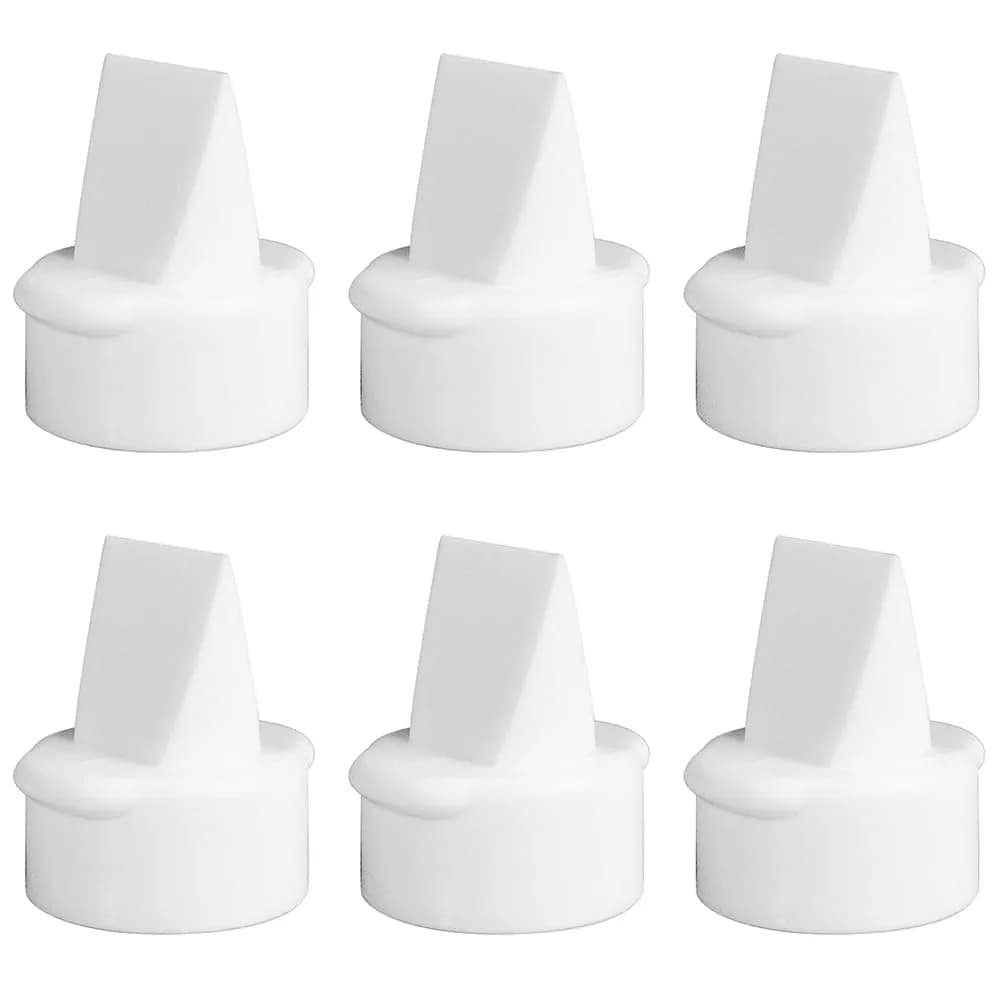Nenesupply 6 pc Compatible Duckbill Valves for Lansinoh Breast Pumps | BPA-Free Silicone Replacement Parts - main product image