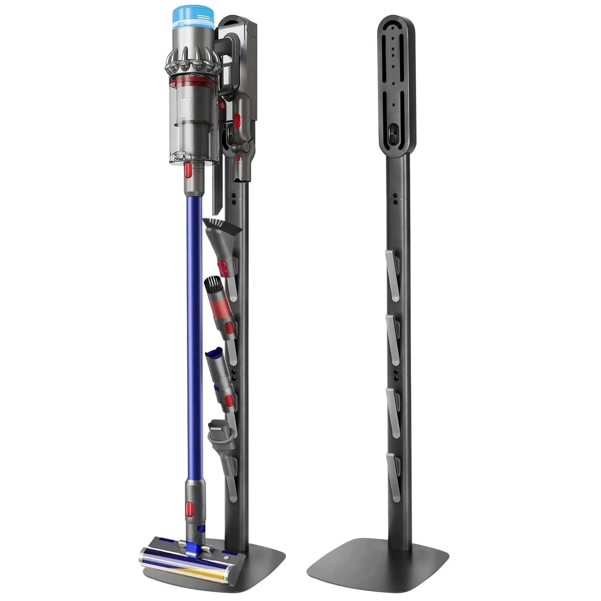 Kukikan Metal Vacuum Stand Holder for Dyson V8-V15 & Gen5 | 3.69 kg (8.14 lb) Floor Docking Station with 4 Hooks - main product image