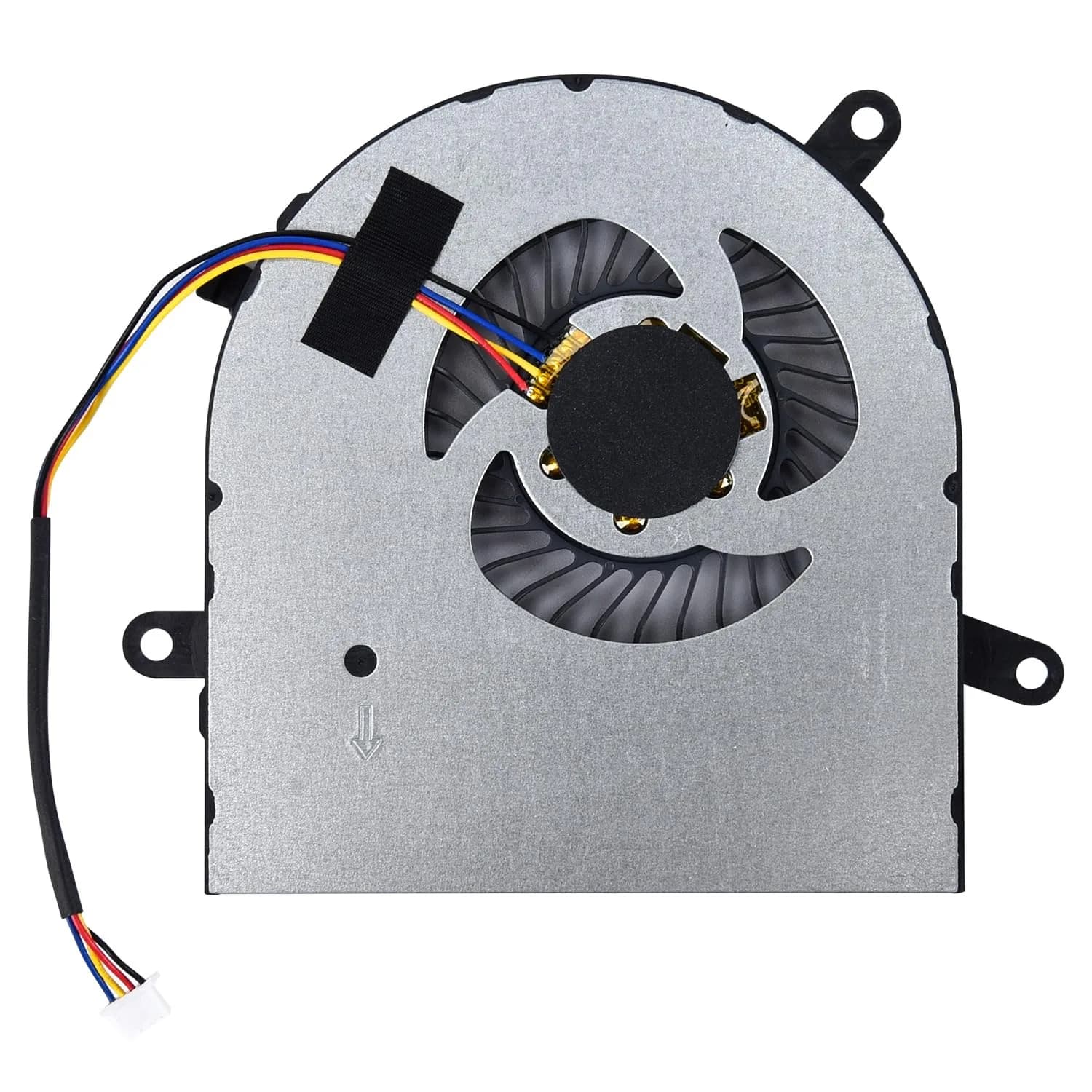 KBRPARTS Replacement CPU Cooling Fan for Dell Inspiron & AIO Series 4 Pins 4 Wires | 5V, 2W, Metal - main product image