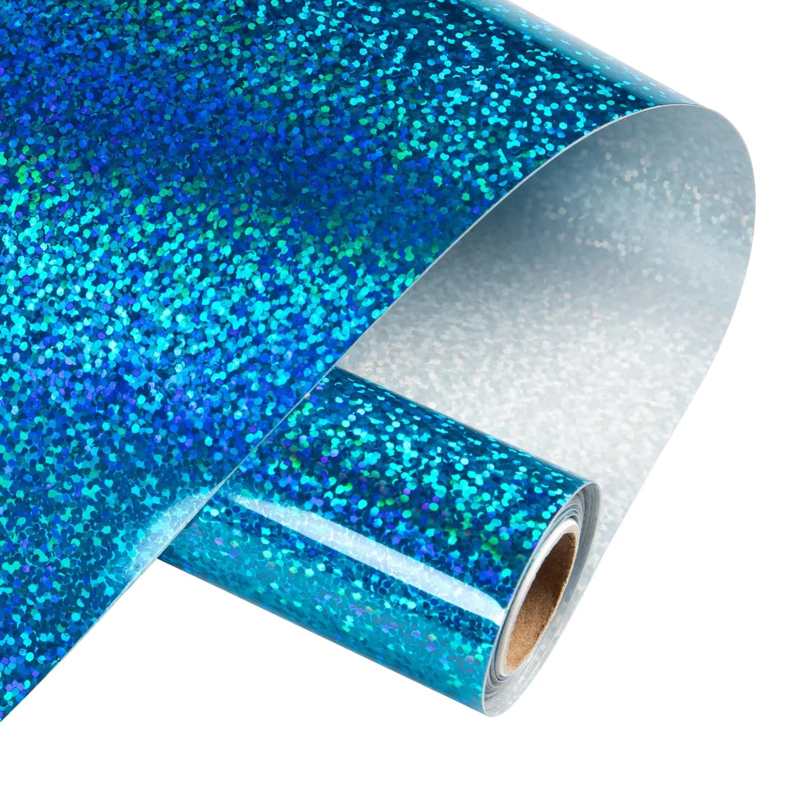 HTVRONT Holographic Glitter Permanent Vinyl Roll 12"x10FT | Easy to Cut & Weed for Crafts - main product image