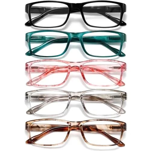 Gaoye Dawn Stones 5-Pack Blue Light Reading Glasses | All Day Computer Readers - main product image