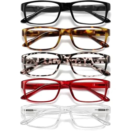 Gaoye Blue Light Blocking Reading Glasses 5-Pack | Accurate Magnification for All-Day Comfort - main product image