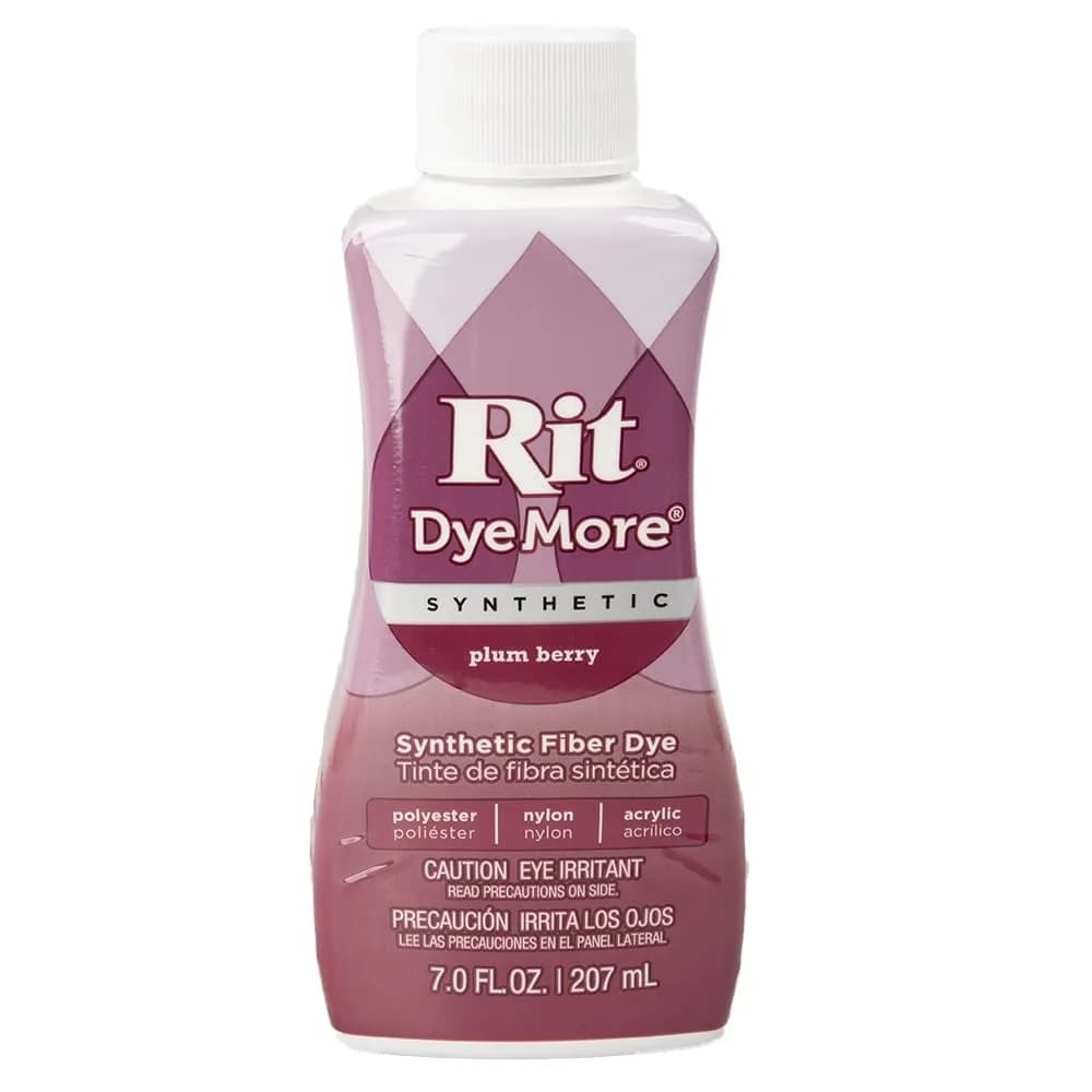 Craft County DyeMore Synthetic Liquid Fiber Dye 207ml (7 Oz) Plum Berry | Permanent Fabric Dye for Polyester, Acrylic, Acetate - main product image