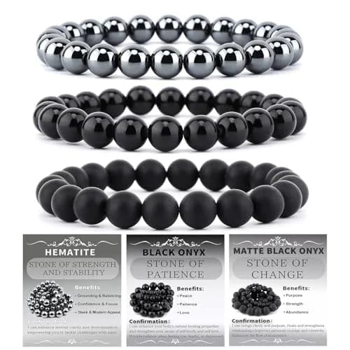 NCB Natural Crystal Gemstone Stretch Bracelets 6mm | Handmade Reiki Energy Healing Jewelry - main product image