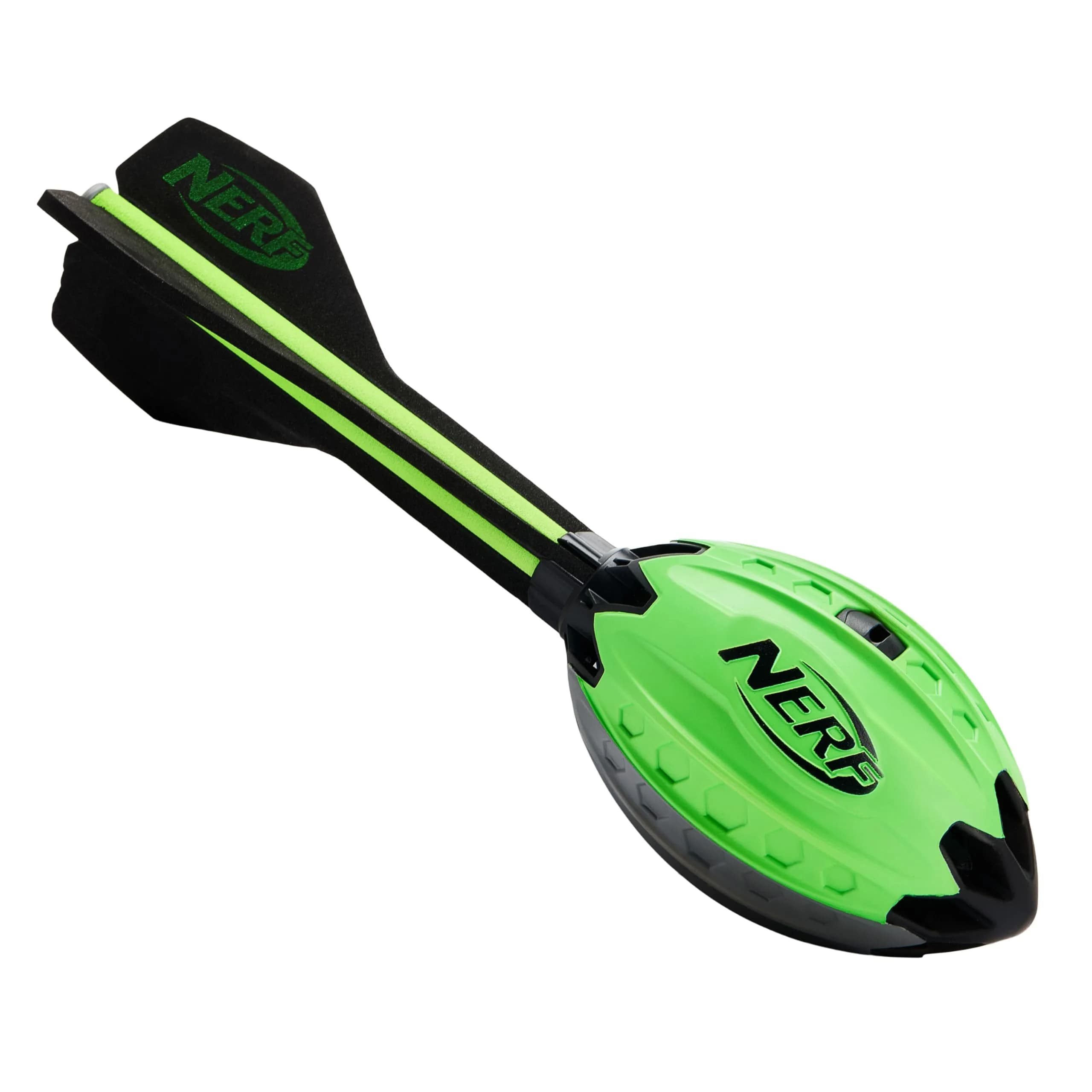 Nerf Elite Vortex Aero Howler Foam Football with Whistle Tail - Green, One Size | USA Import for Long-Distance Throws - main product image