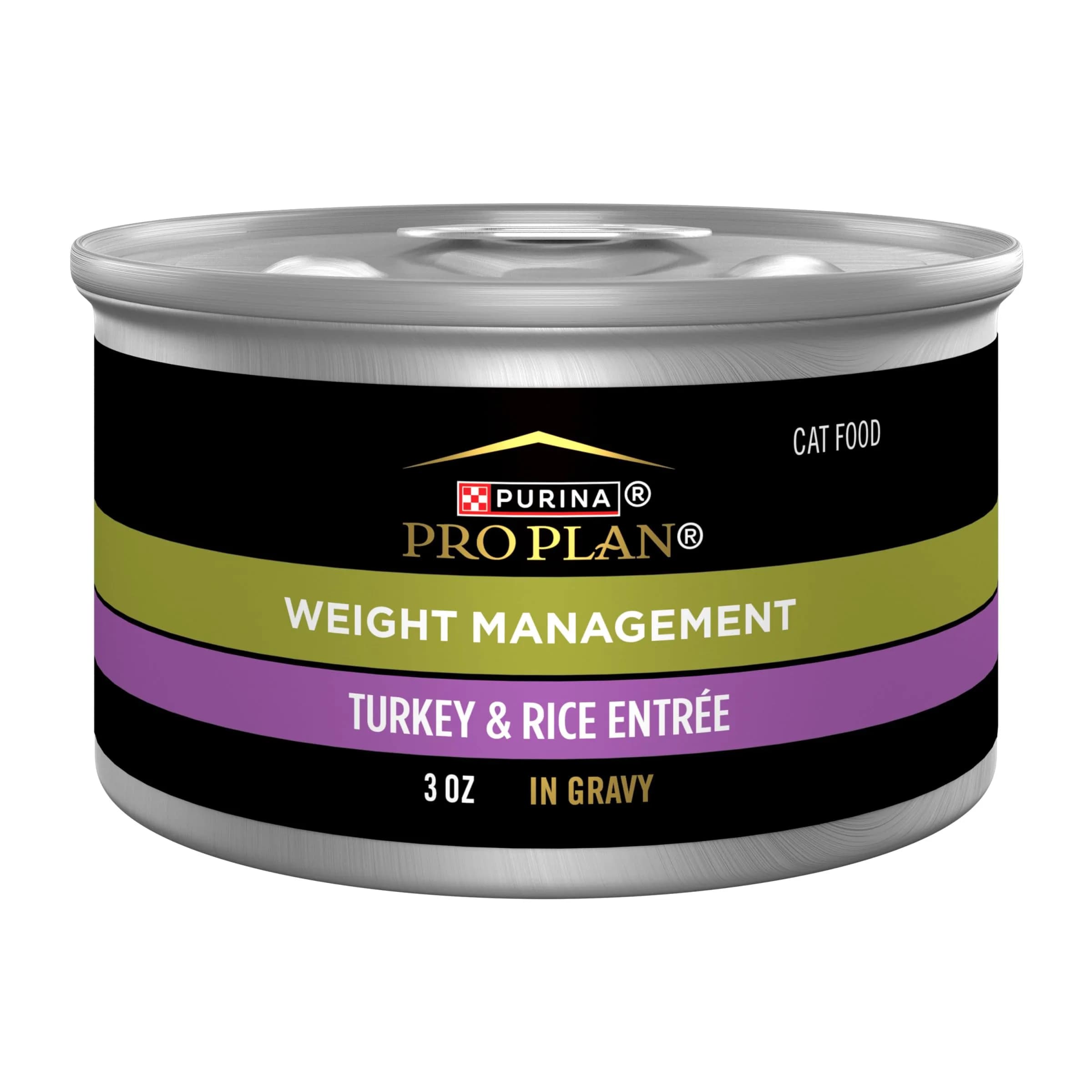 Purina Pro Plan Weight Management Wet Cat Food 3 oz Can Pack of 24 | Supports Healthy Weight & Muscle