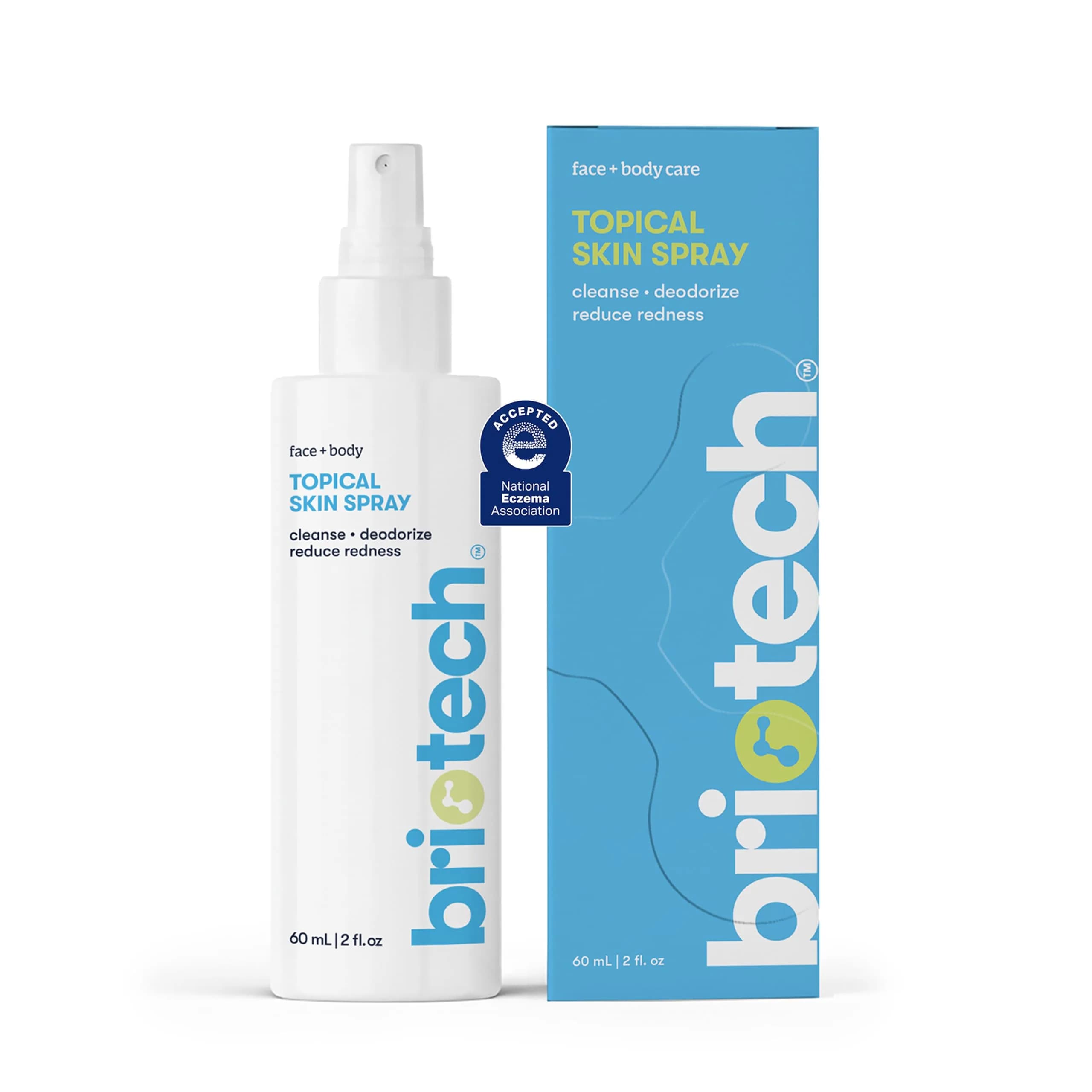 BRIOTECH Topical Skin Spray HOCl Skincare 59ml (2 Fl Oz) | Calms Redness & Soothes Stressed Skin - main product image