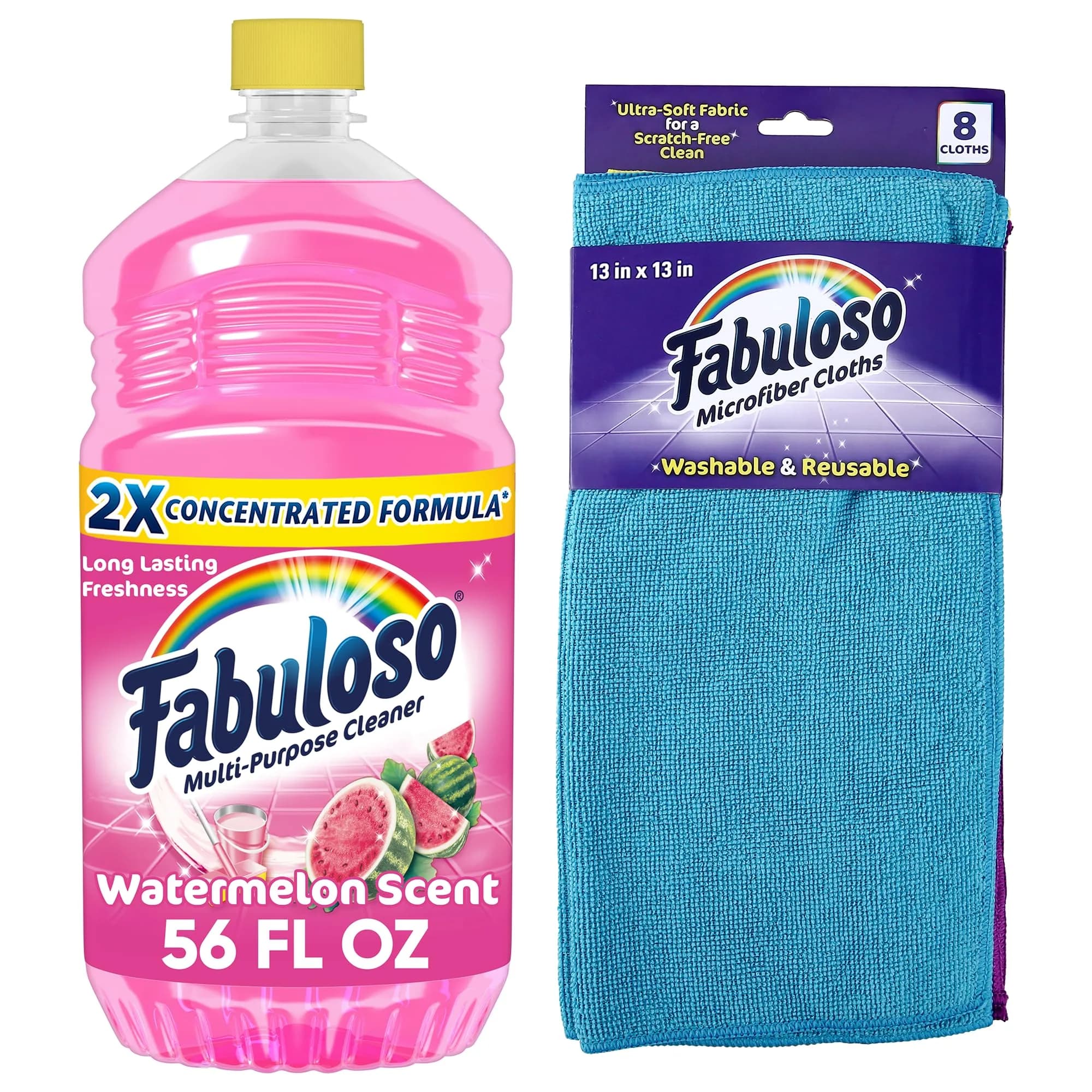 Fabuloso Multi-Purpose Cleaner Watermelon Scent 2X Concentrated (1.65 L / 56 fl oz) | Eco-Friendly Formula for Indian Homes - main product image