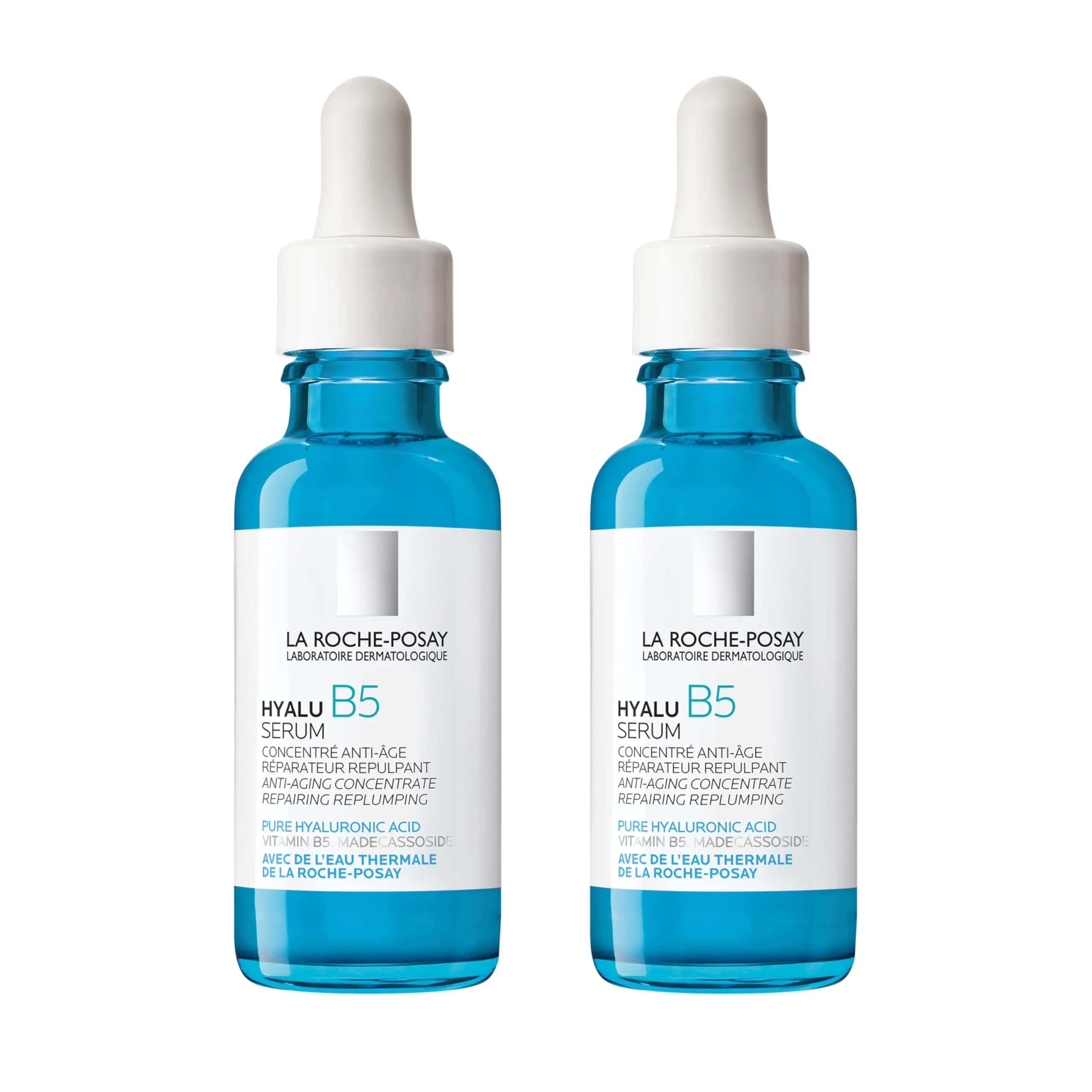 La Roche-Posay Hyalu B5 Hyaluronic Acid Serum (Pack of 2) | Visibly Plumps Skin & Repairs Barrier - main product image