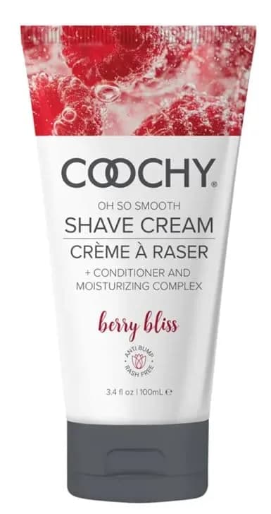 Coochy Shave Cream - Moisturizing Shave Lotion - Gentle Intimate Shaving Cream - For Bikini Area, Underarms, Legs & More - Rash-Free, Hydrating Formula - Berry Bliss - 3.4 oz - main product image