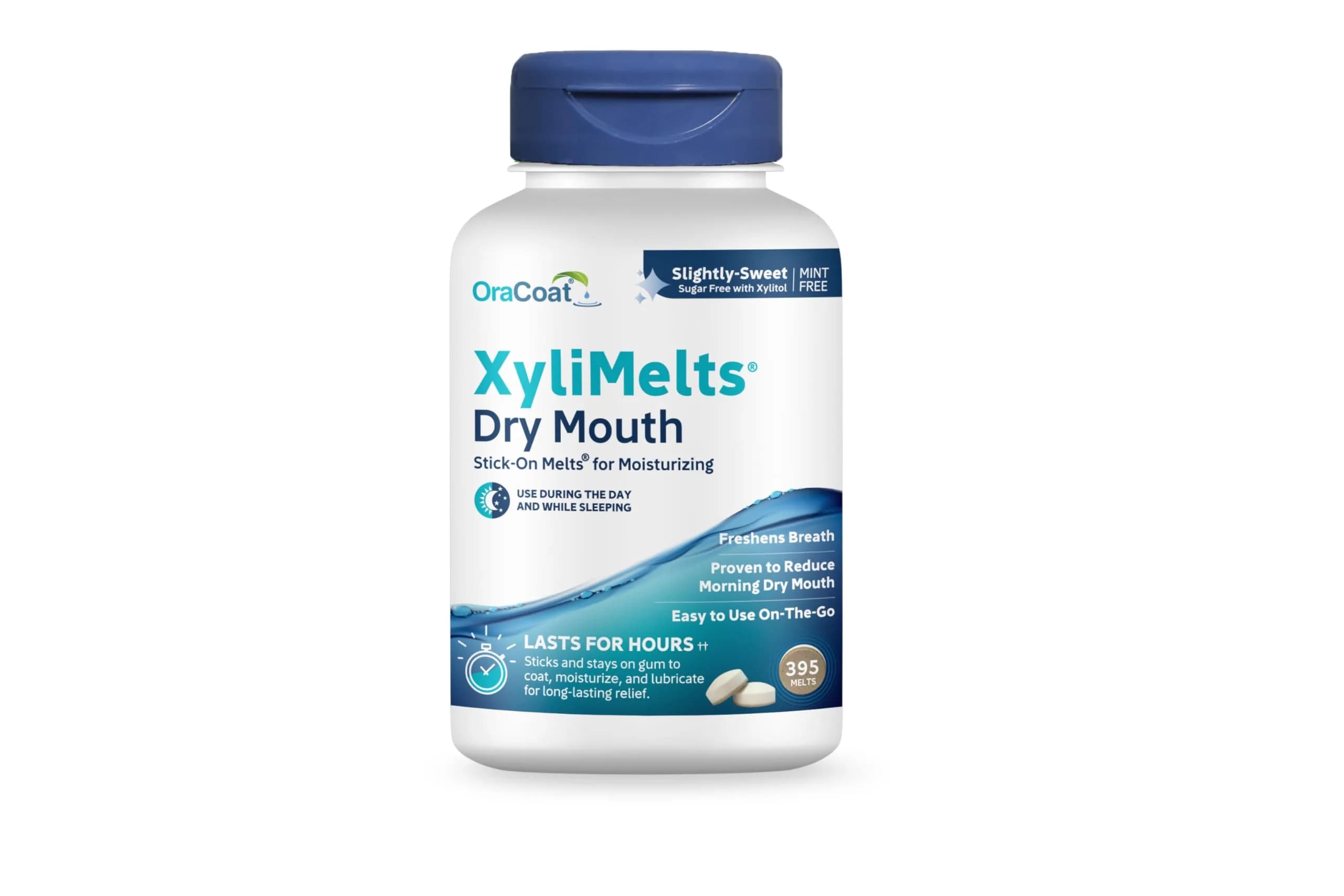 Oracoat XyliMelts Dry Mouth Discs Sugar Free with Xylitol, 395 Count | Long-Lasting Relief for Day or Night - main product image