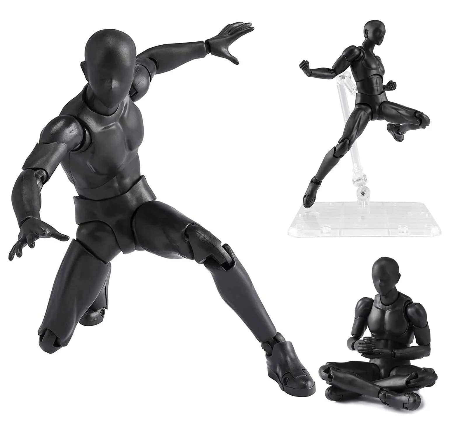 Haniforever Poseable Articulated Action Figure 15 cm (6 inch) | Artist Drawing Model with 30+ Joints & Accessories - main product image