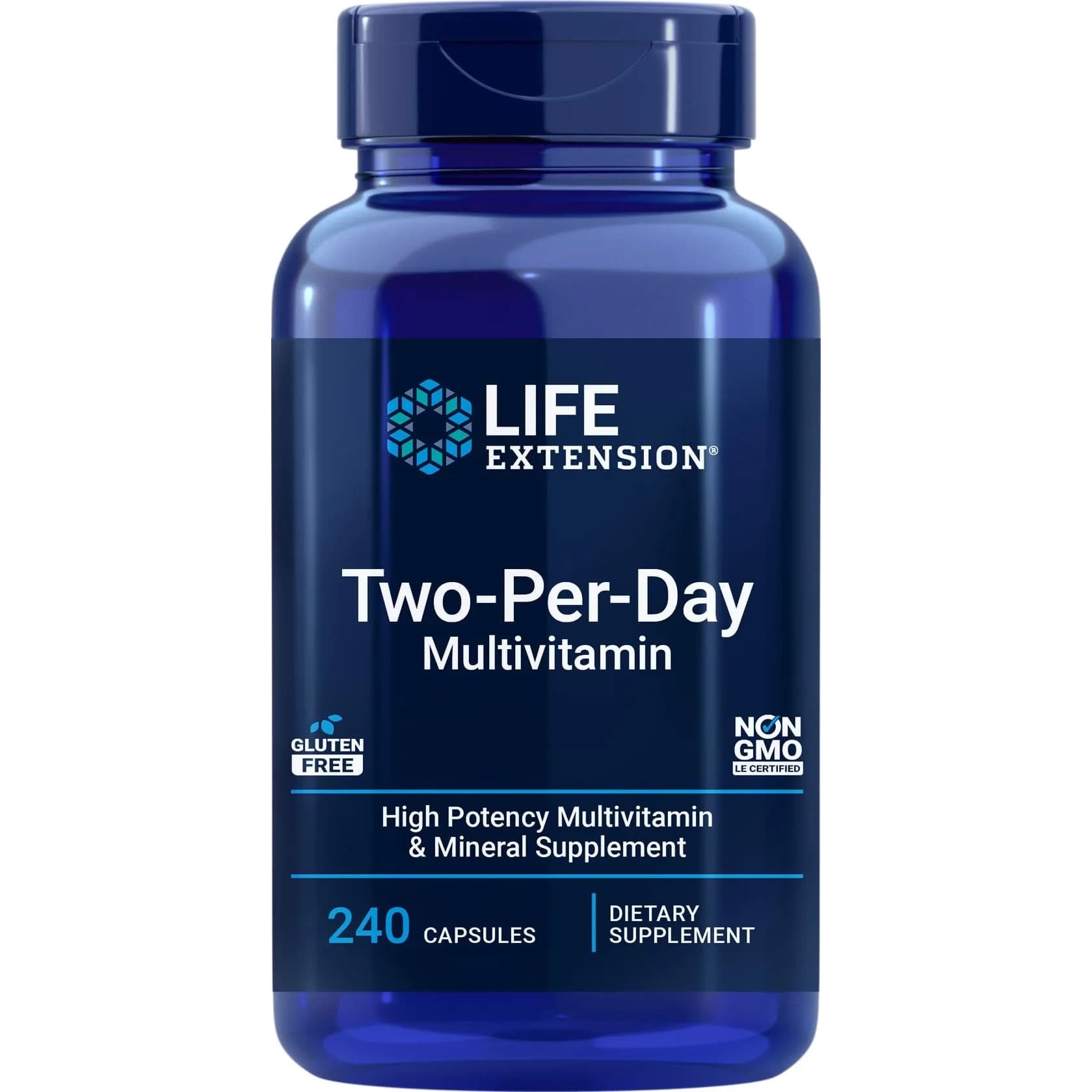 Life Extension Two-Per-Day Multivitamin 240 Capsules | Supports Cellular Health & Immune Function - main product image