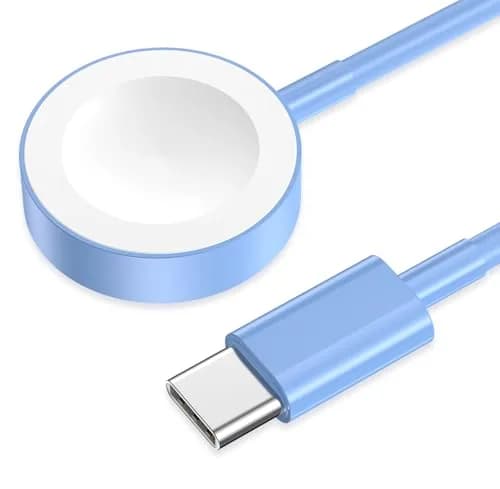 Amasuki USB C Magnetic Fast Charger for Apple Watch (Blue, 1m) | Smart Charging Cable for Series 1-11 - main product image