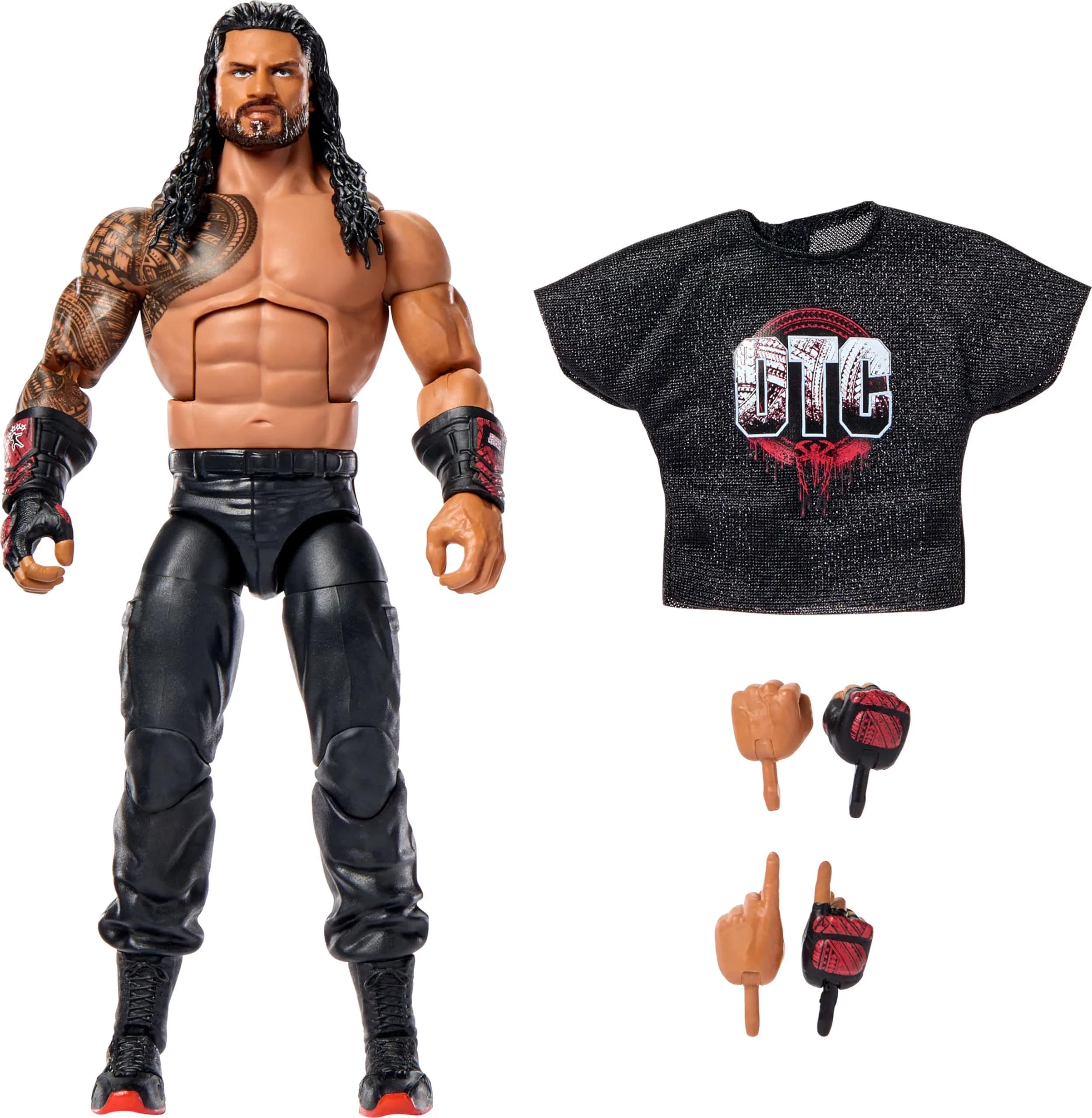 Mattel WWE Elite Roman Reigns Action Figure & Accessories | 6-inch Collectible with Articulation & Accessories