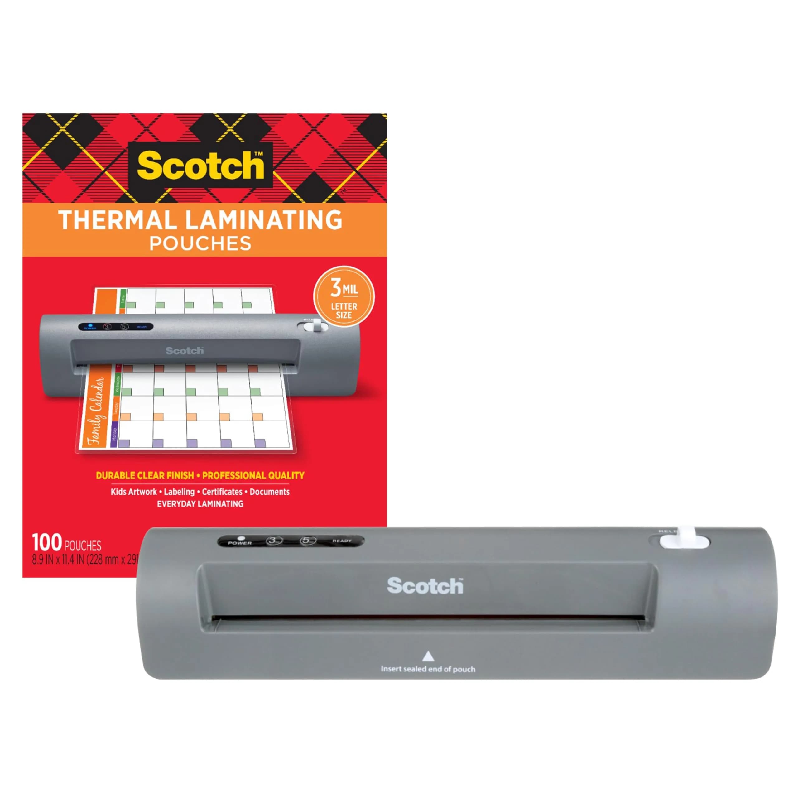 Scotch Thermal Laminator, 2 Roller System for Professional Finish | Smooth Ink Flow - main product image