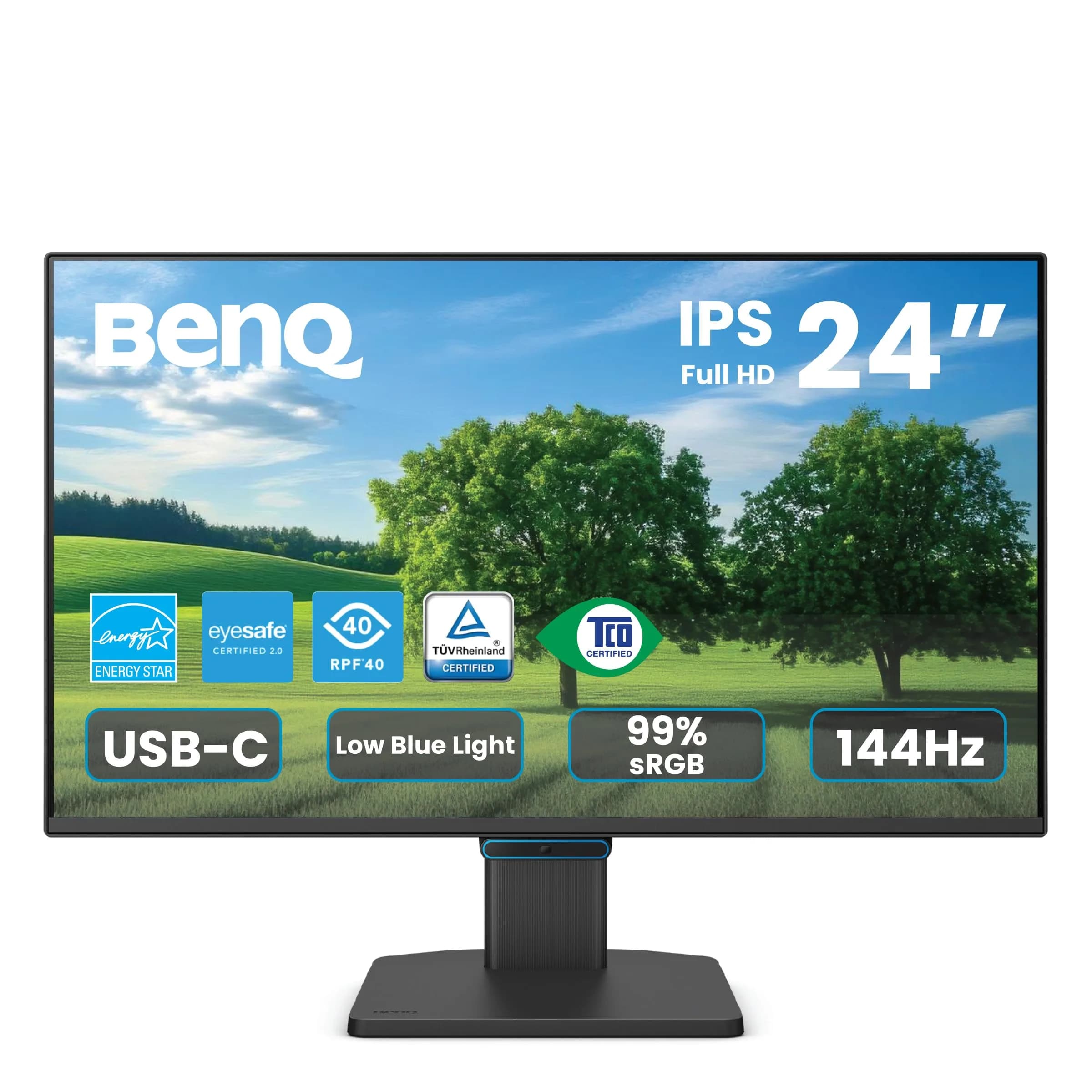 BenQ GW2490C 23.8" IPS Monitor 1080P FHD 144Hz | Eye-Care, USB-C, Flicker-Free