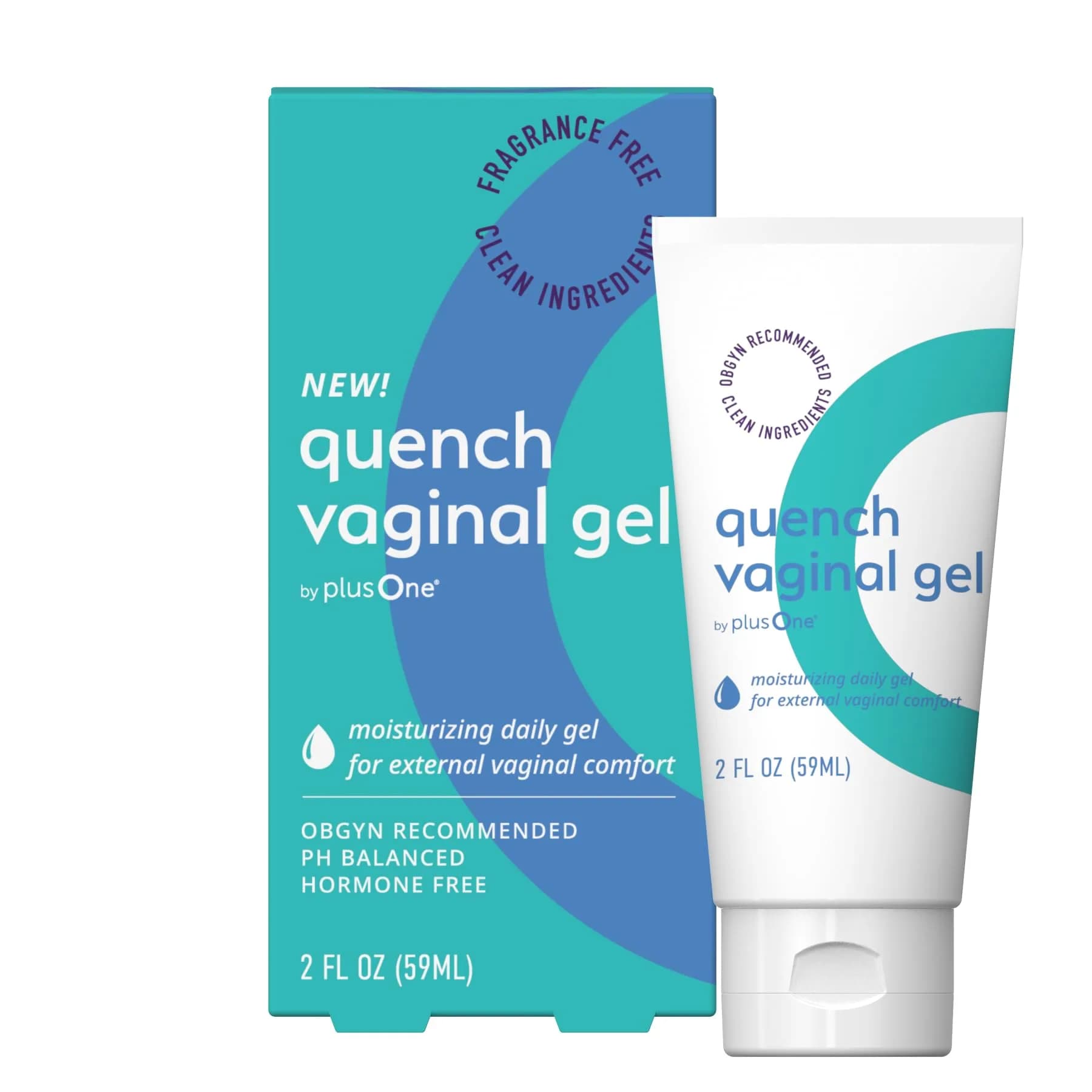 plusOne Vaginal Moisturizer Gel 2 Fl Oz | Hyaluronic Acid & Botanical Relief for Sensitive Skin