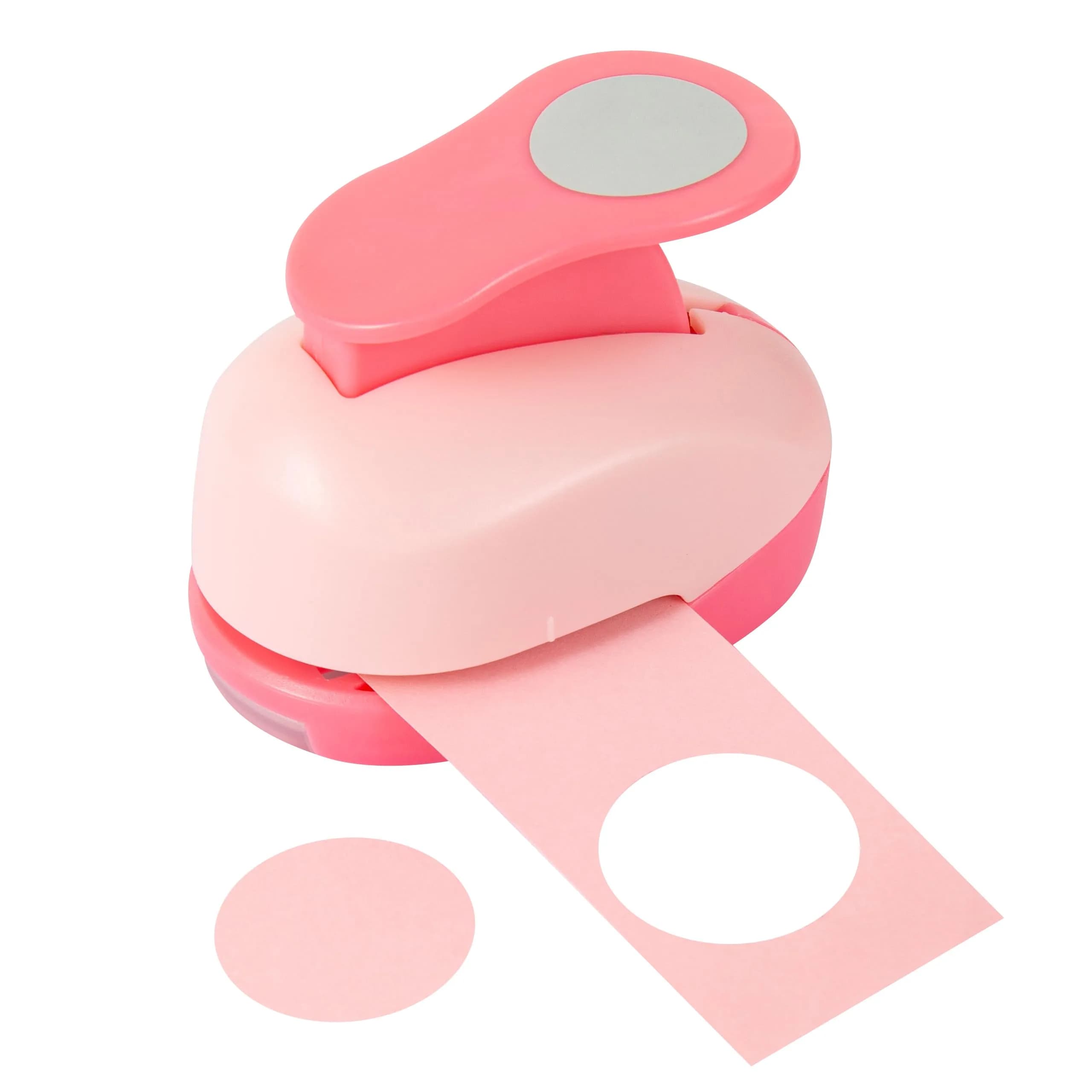 QIQQIKIN 2.5 inch (63.6mm) Blue Circle Hole Punch | Cuts Clean Circles for Crafts & Card Making