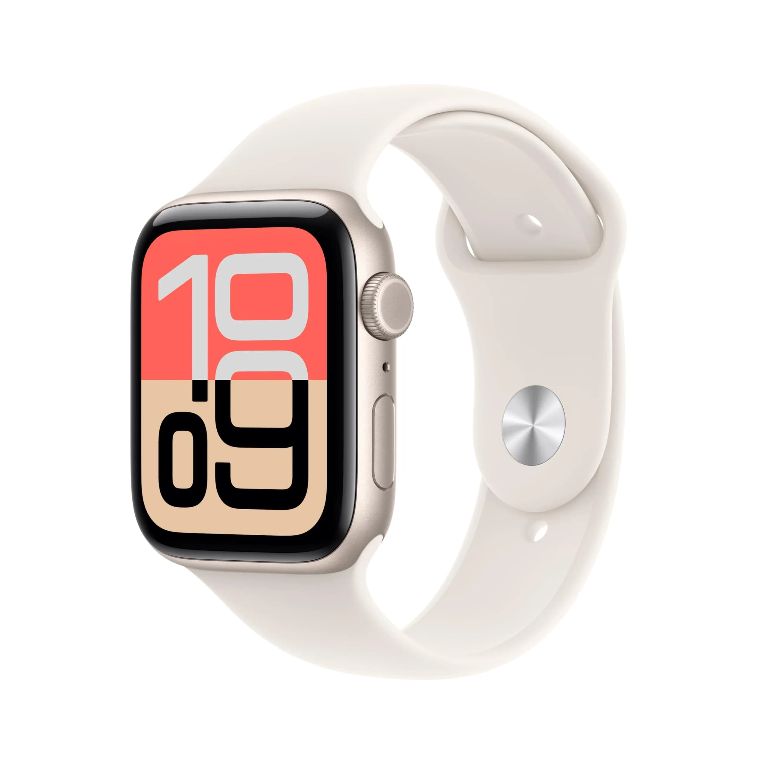 Apple Watch SE 3 GPS + Cellular 44mm Starlight Aluminum Case with Starlight Sport Band | Always-On Retina Display - main product image