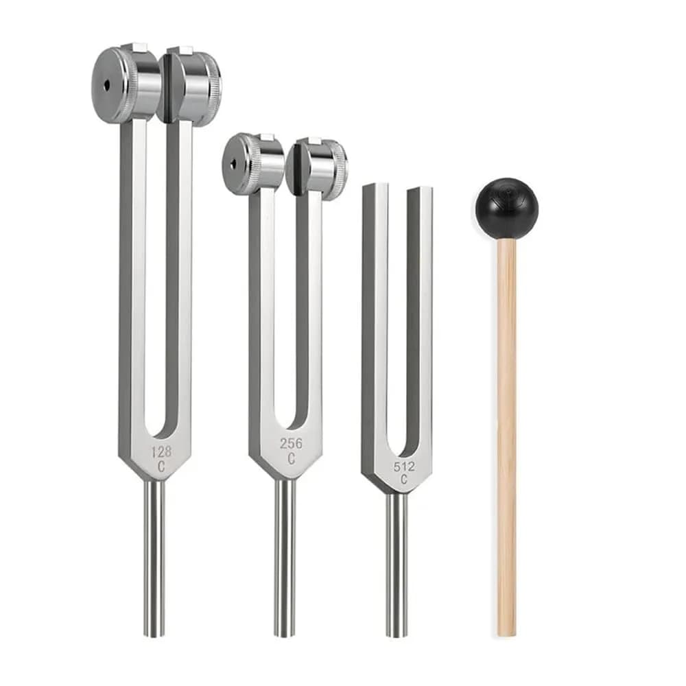 Bysameyee Professional Healing Tuning Fork Set 370g (0.82lb) | Sound Therapy, Meditation & Frequency Healing - main product image