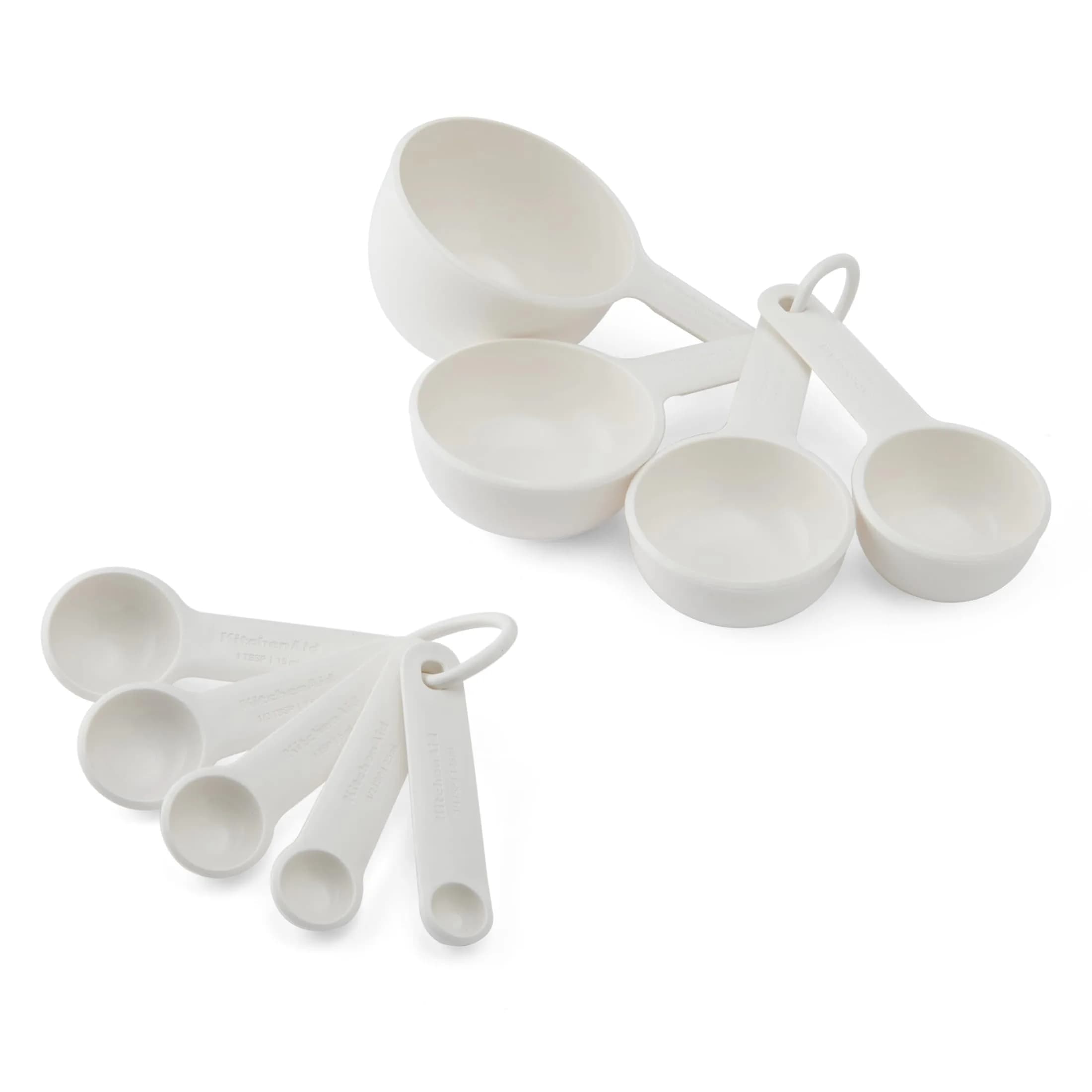 KitchenAid Measuring Cups and Spoon Set | 9-Piece Kitchen Utensil for Accurate Cooking & Baking (Porcelain, Plastic) - main product image