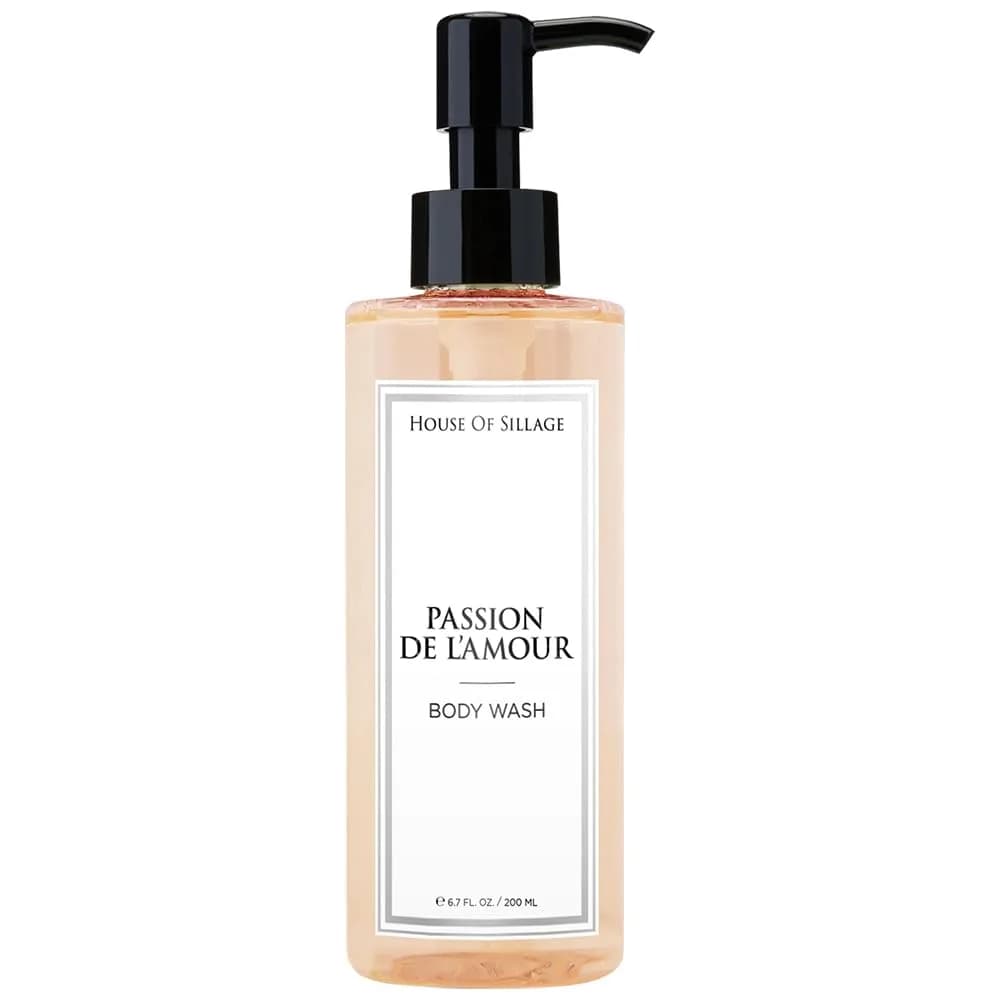 House of Sillage Passion de L’Amour Body Wash 6.7 Fl Oz | Calming floral scent, gentle cleansing, nourishing for all skin types - main product image