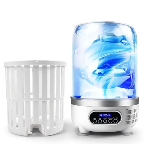 SUNHAIXIA Portable Mini Washing Machine with Spin-Dry & UV, 3L Capacity (White) | Deep Cleans Underwear & Baby Clothes - main product image