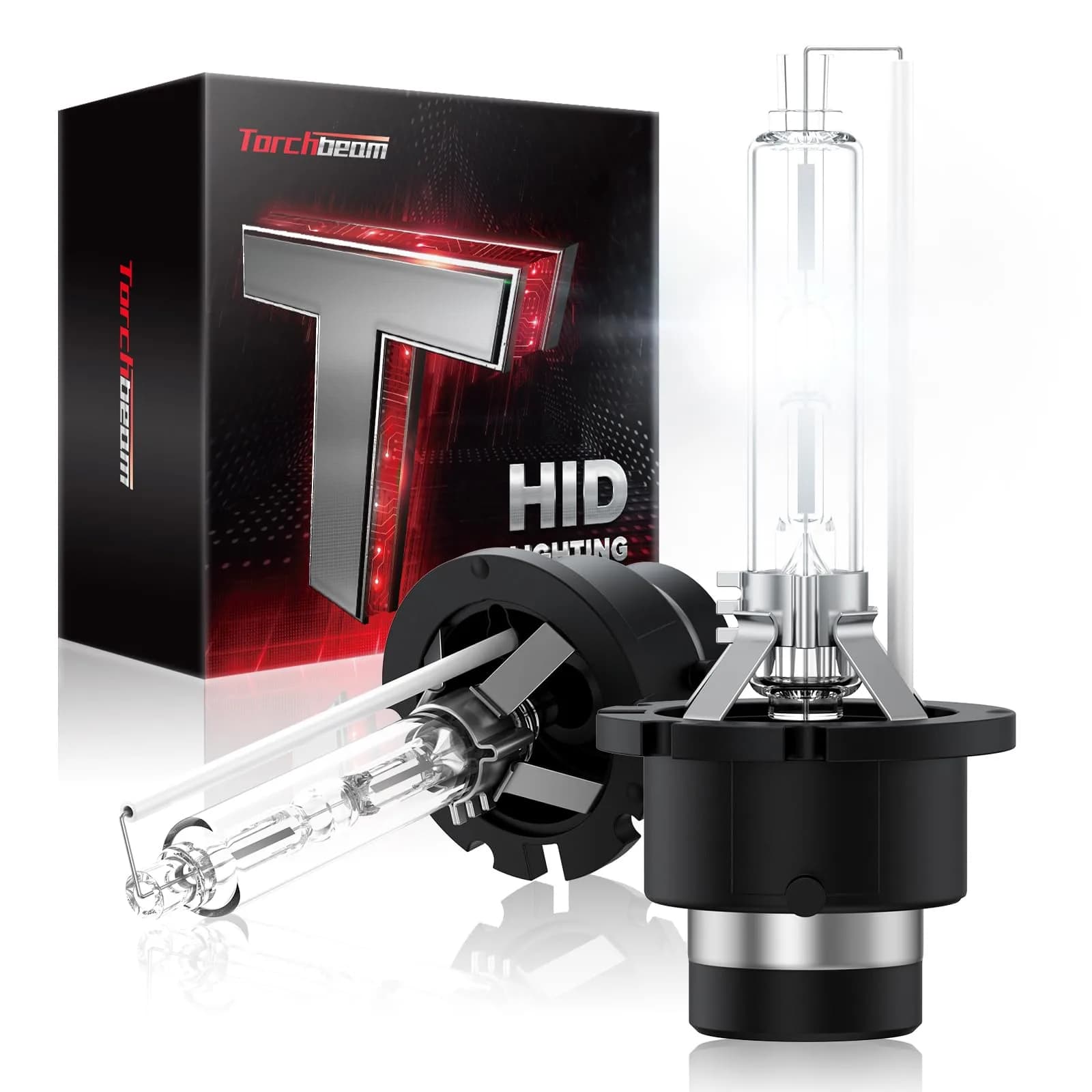 Torchbeam D2S HID Xenon Headlight Bulbs 6000K Cool White 35W Pack of 2 | Enhanced Brightness & All-Weather Reliability